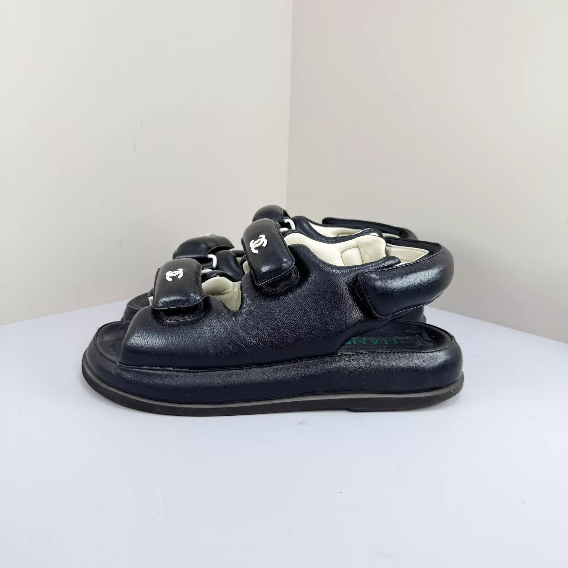 Chanel Chanel Velcro Bread Sandal 38.5 As Is Size US 8 / IT 38 - 2 Thumbnail