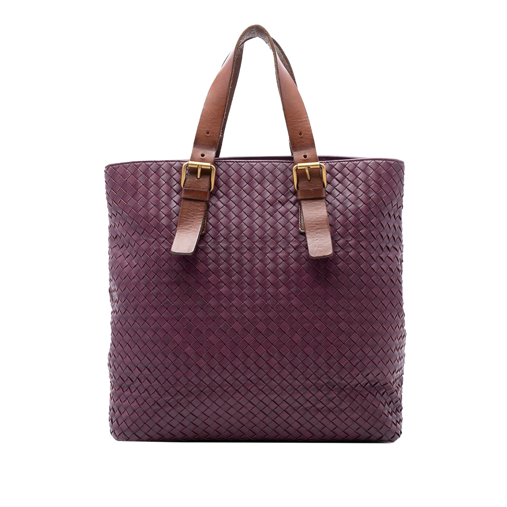 Bottega Veneta Bicolor Nappa Intrecciato Belt Strap Tote Size ONE SIZE - 1 Thumbnail