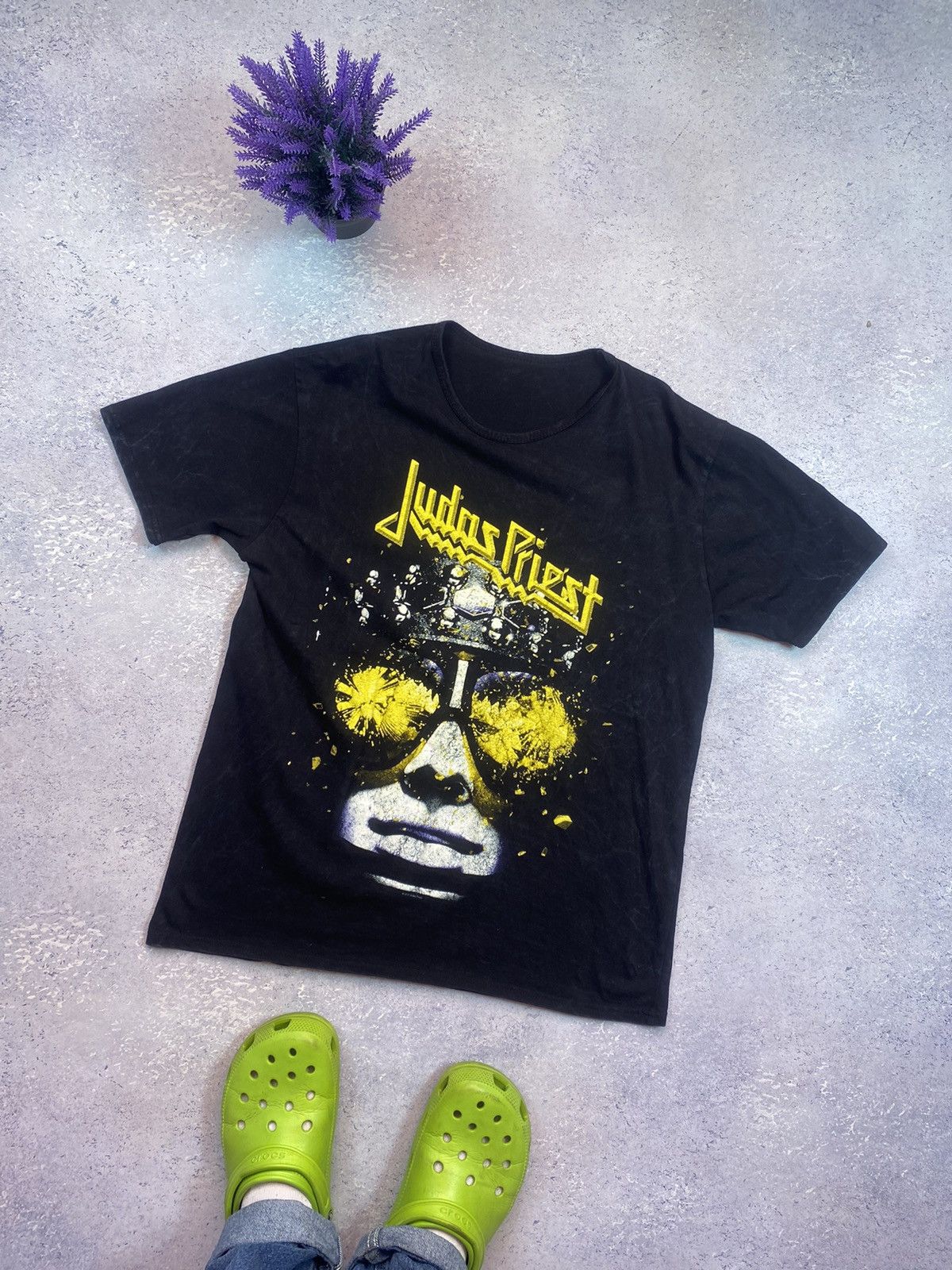 Band Tees Judas Priest Black Rock Band T-shirt Size US L / EU 52-54 / 3 - 2 Thumbnail