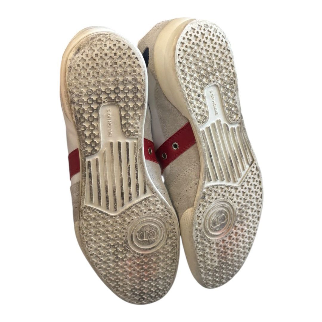 Dior Dior Homme AW08 Calfskin Trainers in White / Blue / Red Size US 9 / EU 42 - 6 Thumbnail