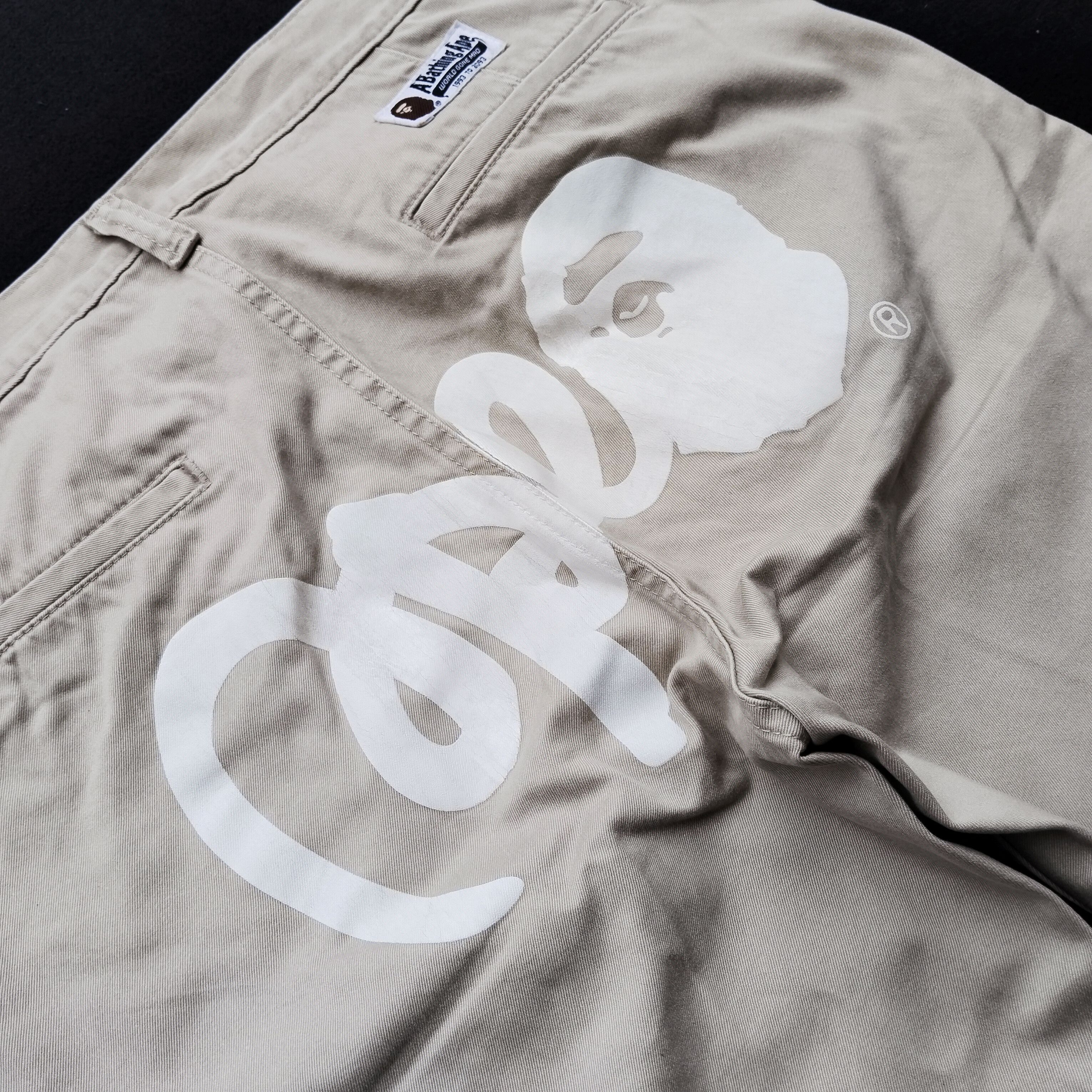 Bape 2015 Bape Ape Print Chino Pants Size US 32 / EU 48 - 3 Thumbnail