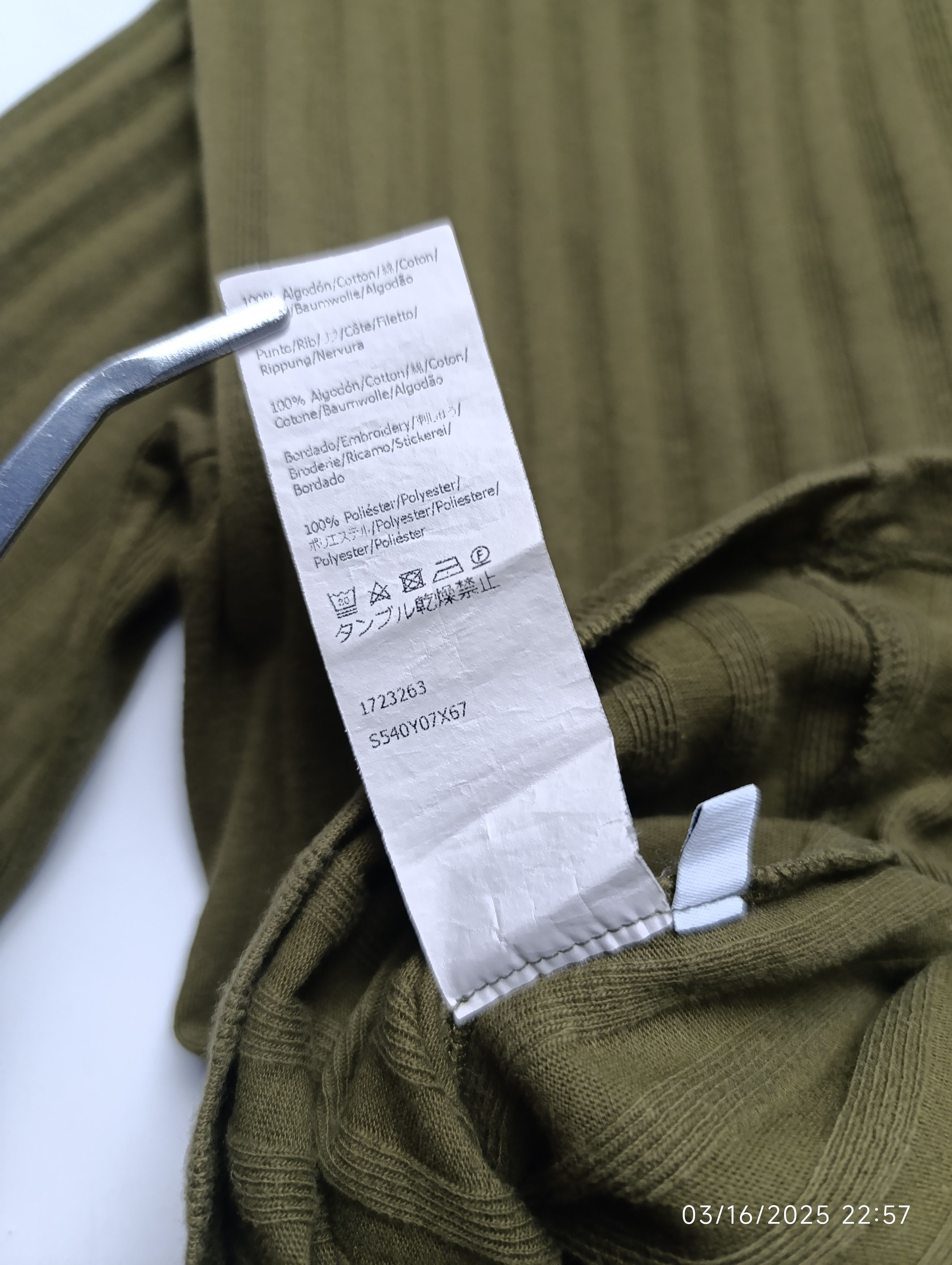 Loewe LOEWE ANAGRAM POCKET RIB-KNIT IN KHAKI GREEN Size M / US 6-8 / IT 42-44 - 11 Thumbnail