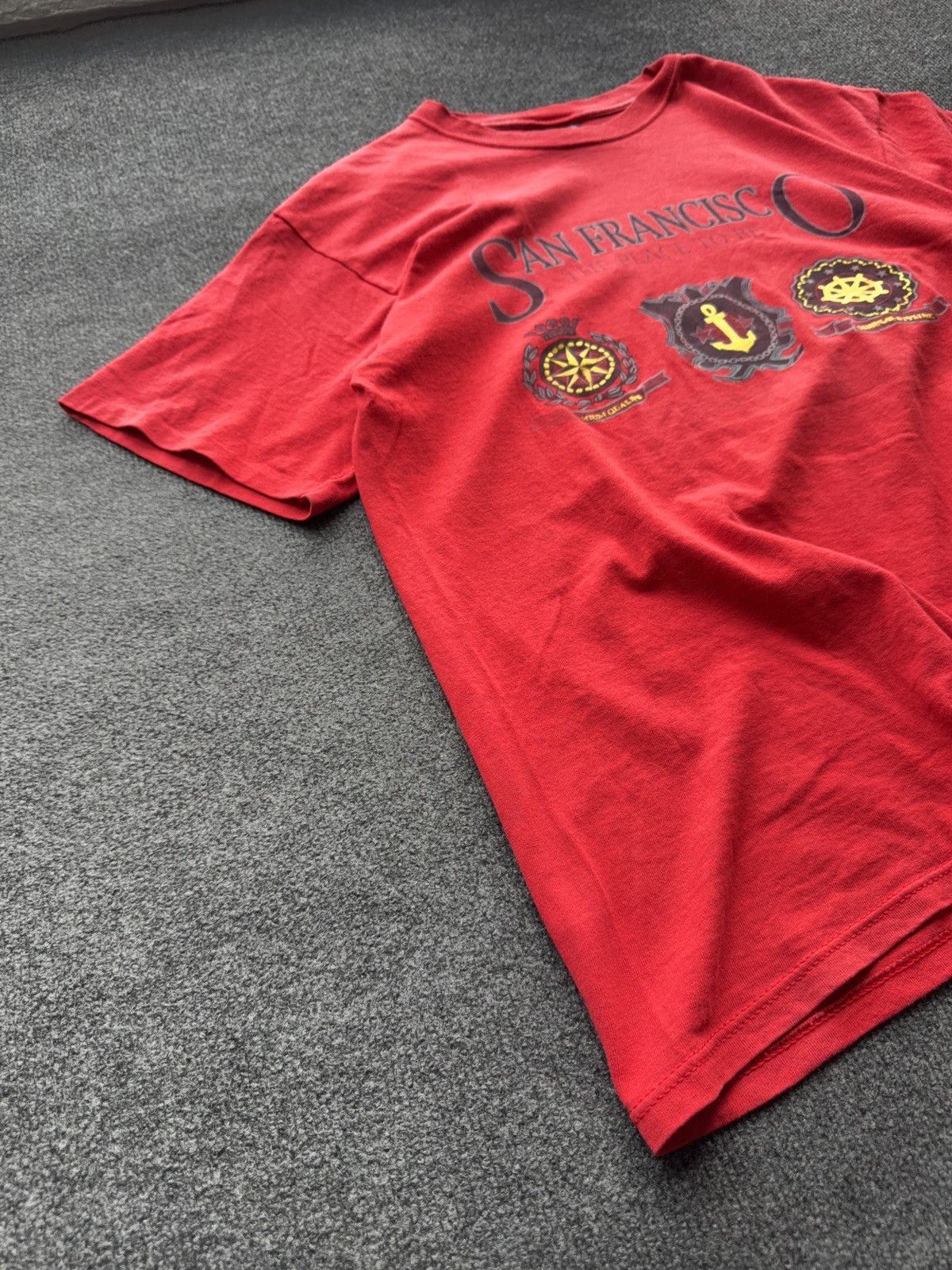 Vintage Vintage 90s Retro San Francisco Graphic T-Shirt Red Cotton Size US L / EU 52-54 / 3 - 2 Thumbnail