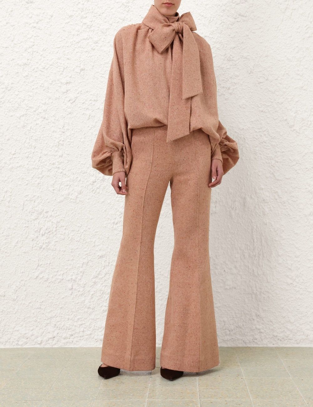 Zimmermann oc11z0725 Illustration Melange Pant in Light Pink Size 27" / US 4 / IT 40 - 2 Thumbnail