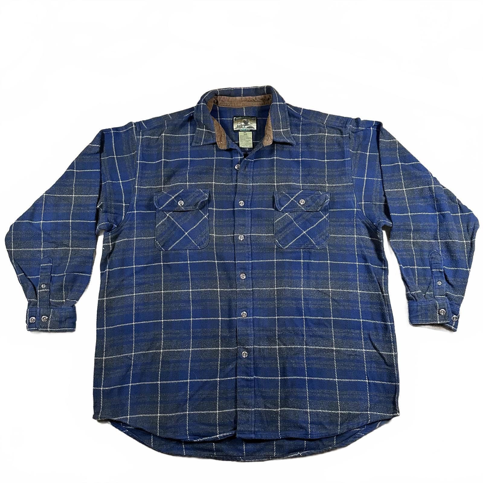 Field & Stream Field & Stream Mens Outerwear XXL Blue Plaid Button-Up Shirt Size US XXL / EU 58 / 5 - 1 Thumbnail