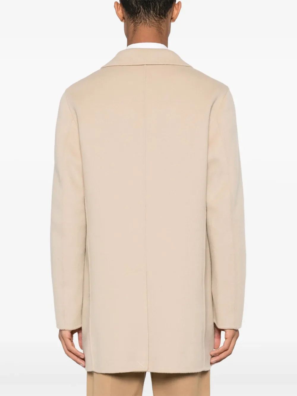 Other Paltò Mens Cream Geraldo Single Breasted Coat Size US L / EU 52-54 / 3 - 5 Thumbnail