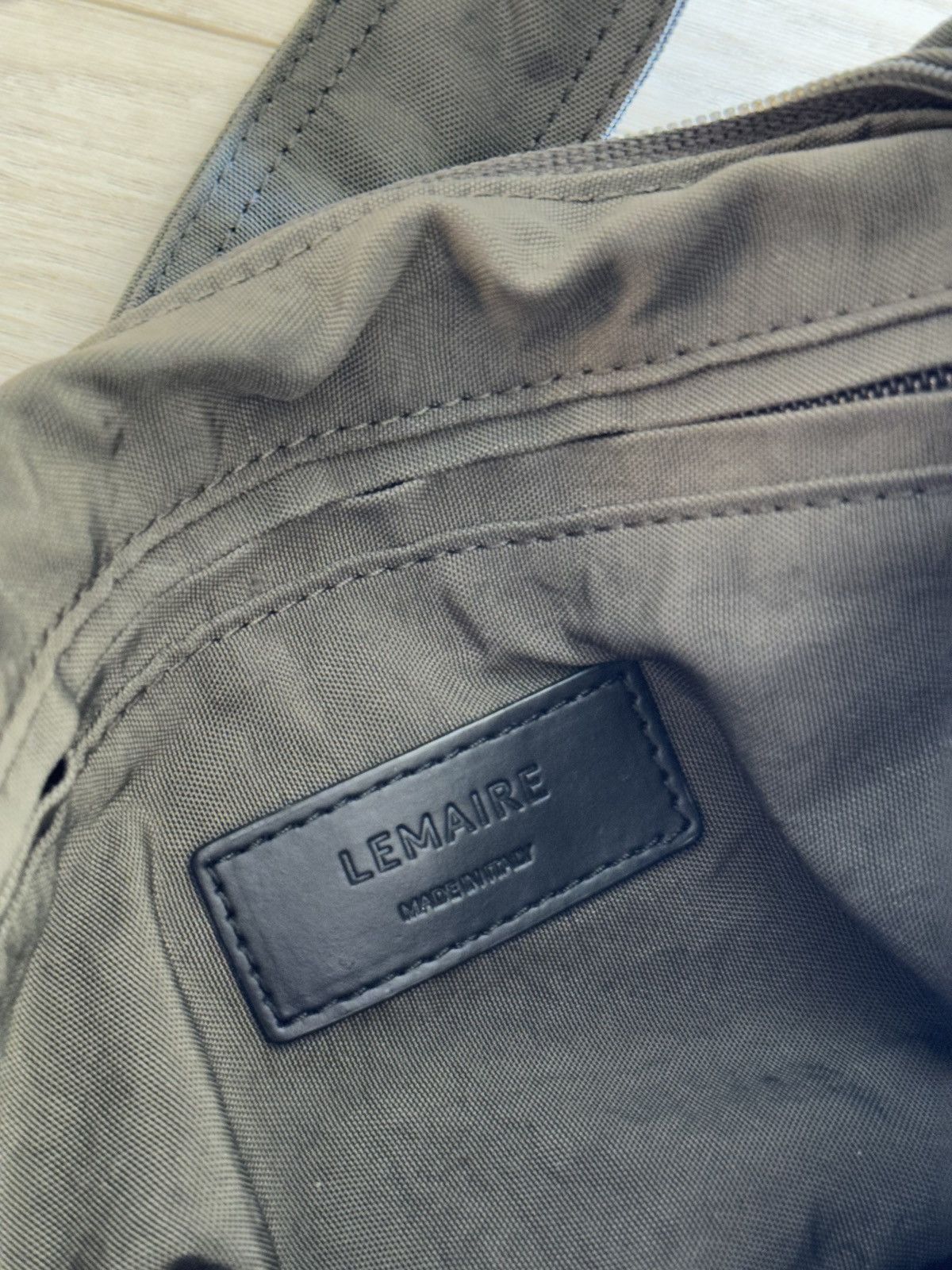 Lemaire Small Nylon Soft game bag Olive Size ONE SIZE - 2 Thumbnail