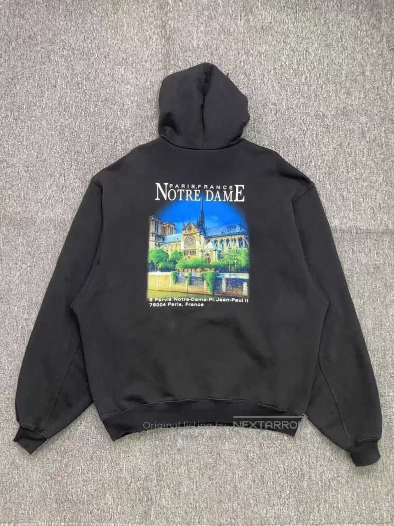 Balenciaga Balenciaga Architectural Hooded Sweatshirt Size US L / EU 52-54 / 3 - 4 Thumbnail