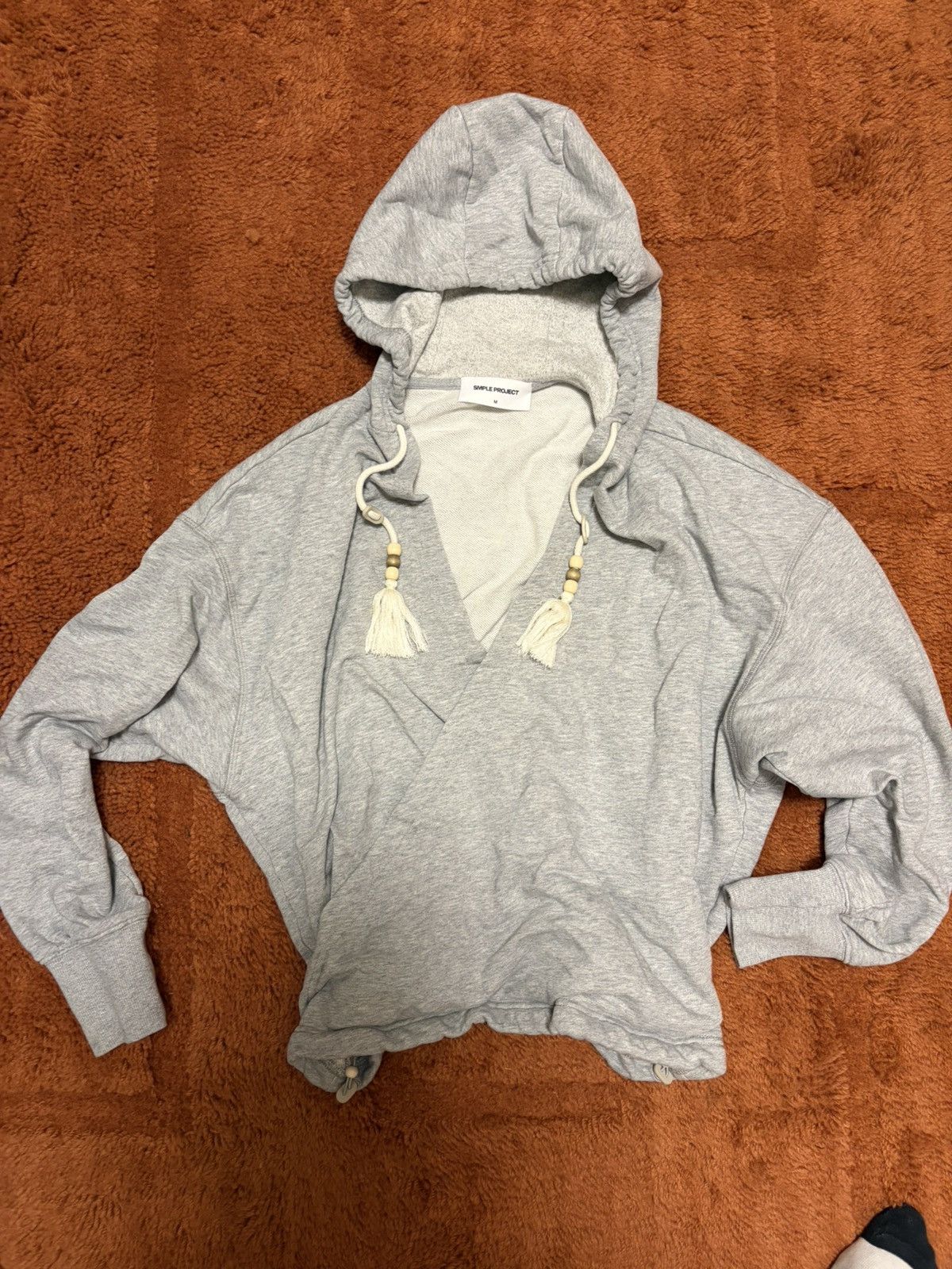 SIMPLE PROJECT Simple Project Cropped Tassel Hoodie Size US M / EU 48-50 / 2 - 1 Thumbnail