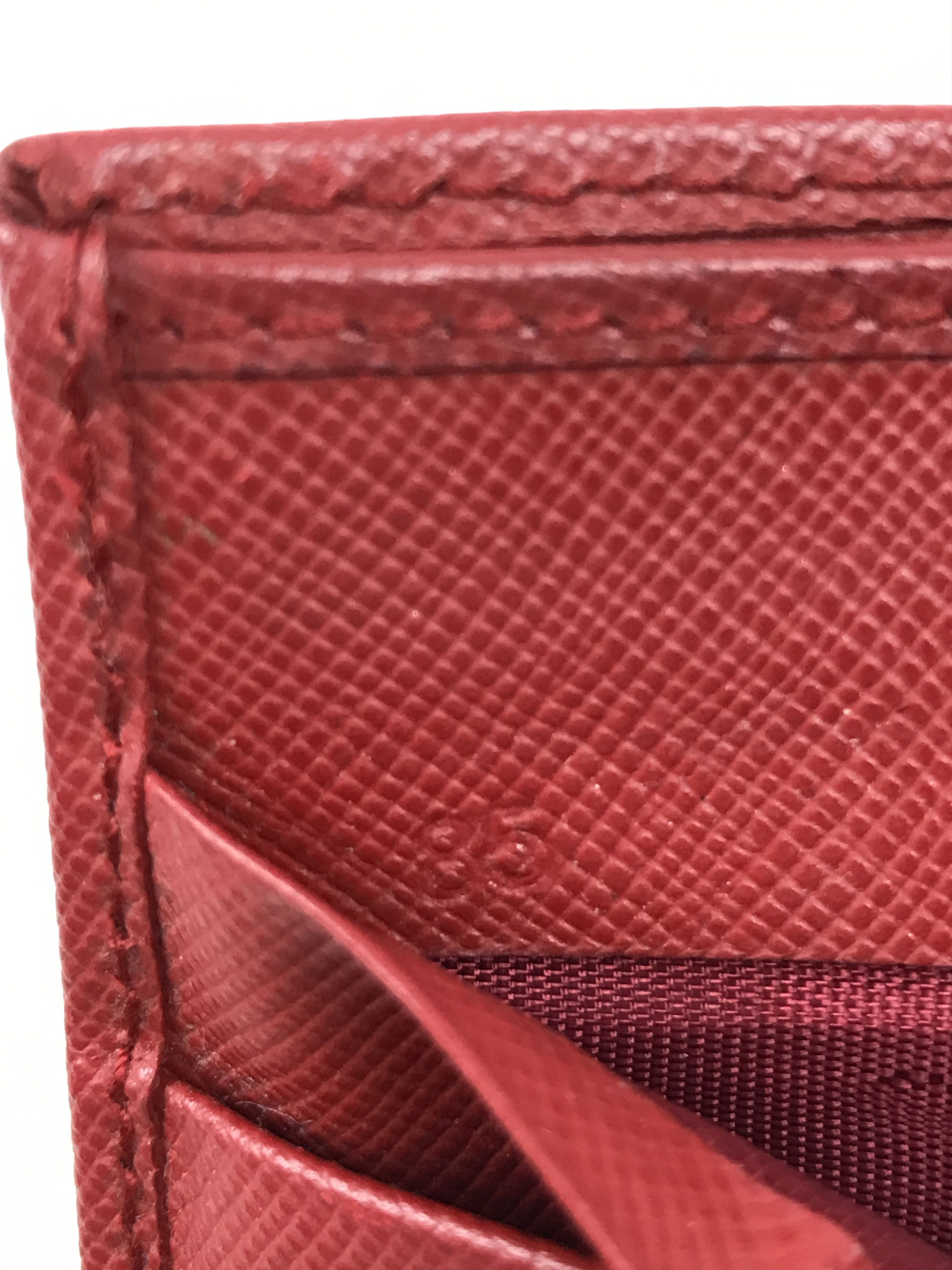 Prada × Vintage Vintage Prada Red Logo Trifold Wallet Size ONE SIZE - 13 Thumbnail