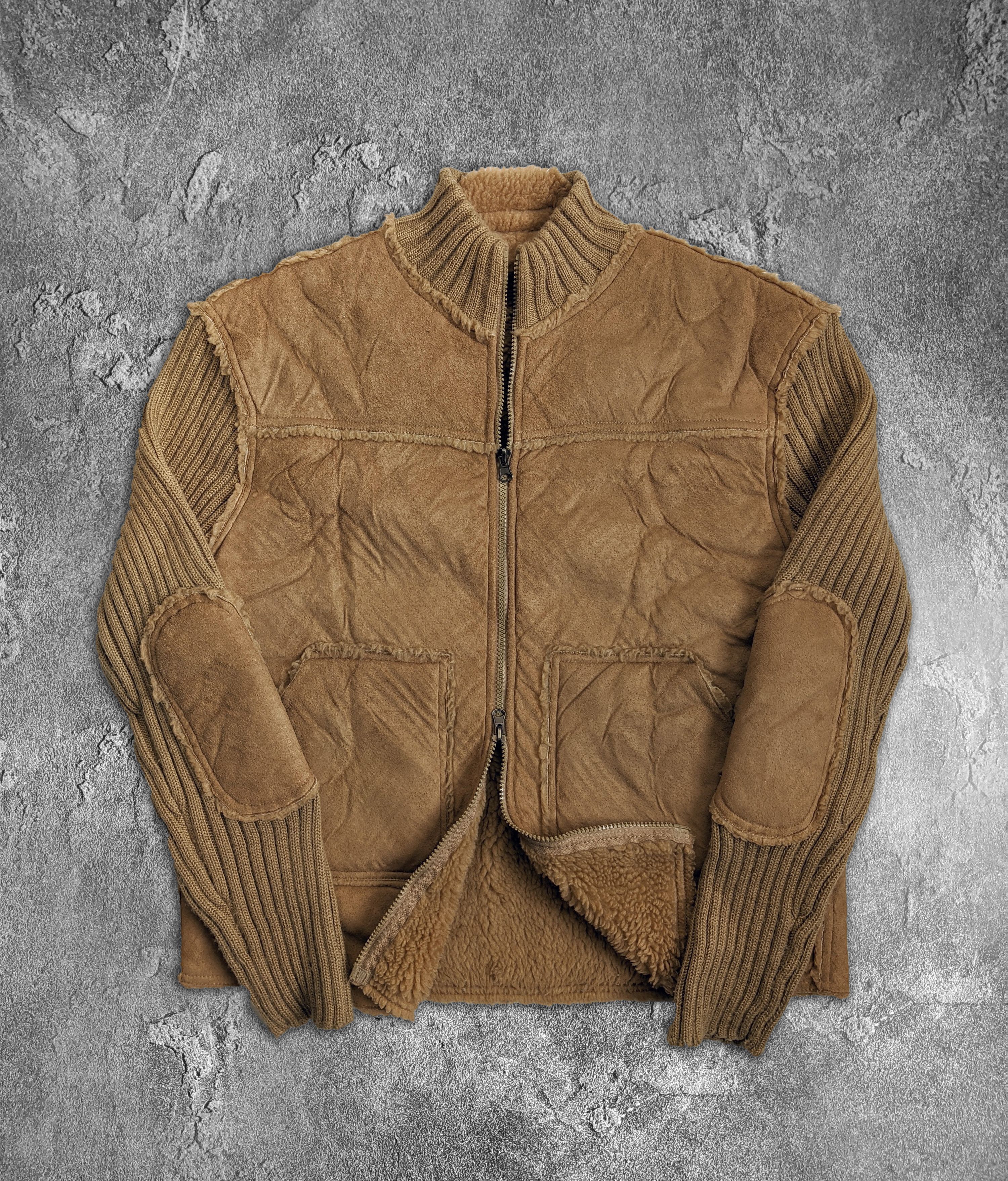 Japanese Brand Vintage avant garde knitted jacket y2k brown Size US M / EU 48-50 / 2 - 1 Thumbnail