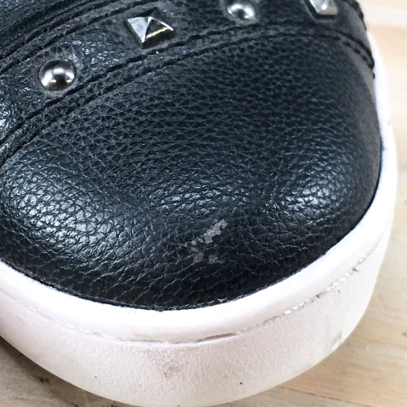 Vintage PASTRY Shoes Womens Black High Top Sneakers Glittered Faux Leather Lace Size M / US 6-8 / IT 42-44 - 6 Thumbnail