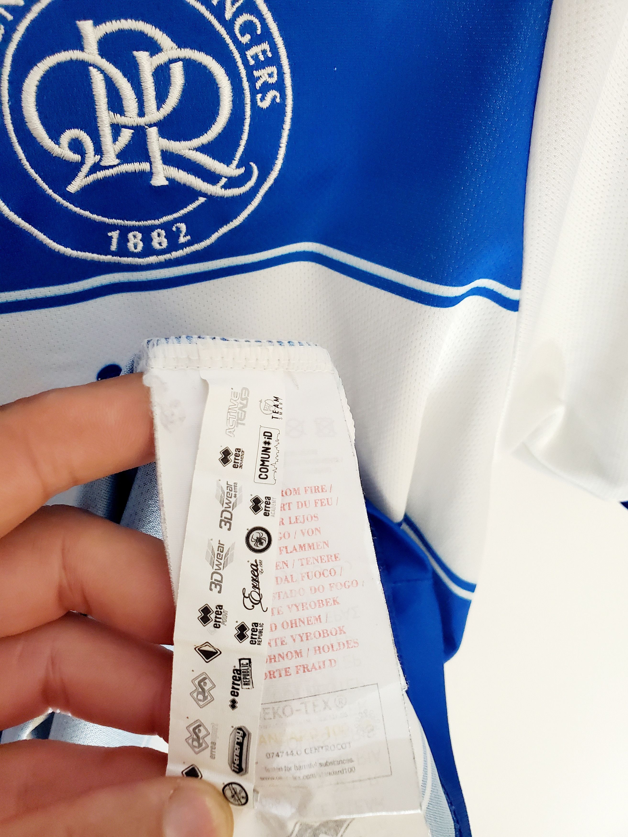 Errea Queens Park Rangers home soccer jersey 2022 2023 size M Size US M / EU 48-50 / 2 - 5 Thumbnail