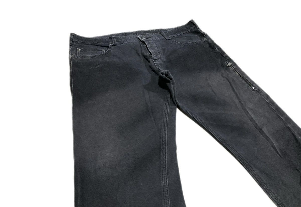 If Six Was Nine × Japanese Brand × Neil Barrett 🔥Archived Neil Barret Black Waxed Denim Zipper Size US 34 / EU 50 - 2 Thumbnail