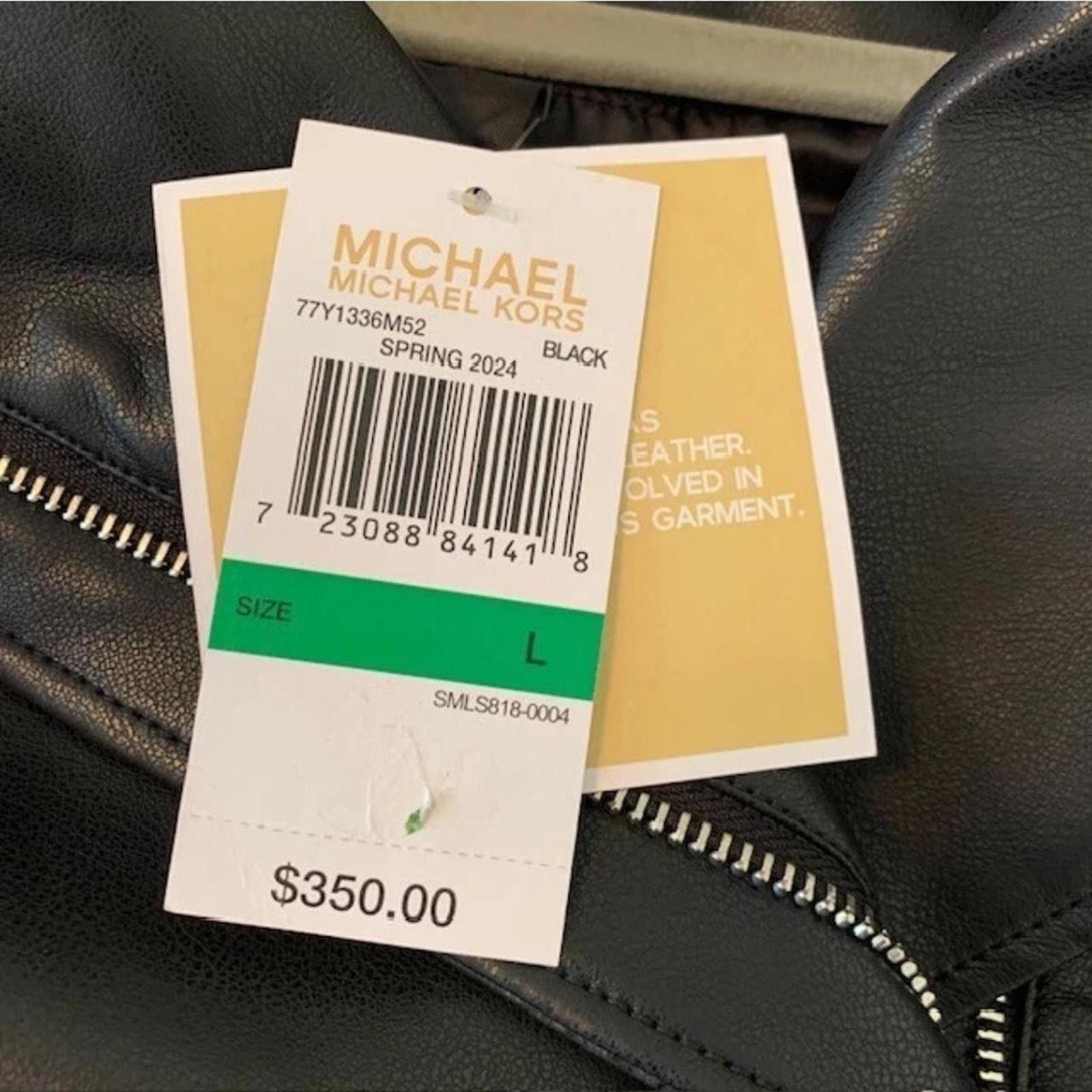 Michael Kors Michael Kors Vegan Leather Moto Jacket Size S Size S / US 4 / IT 40 - 4 Thumbnail