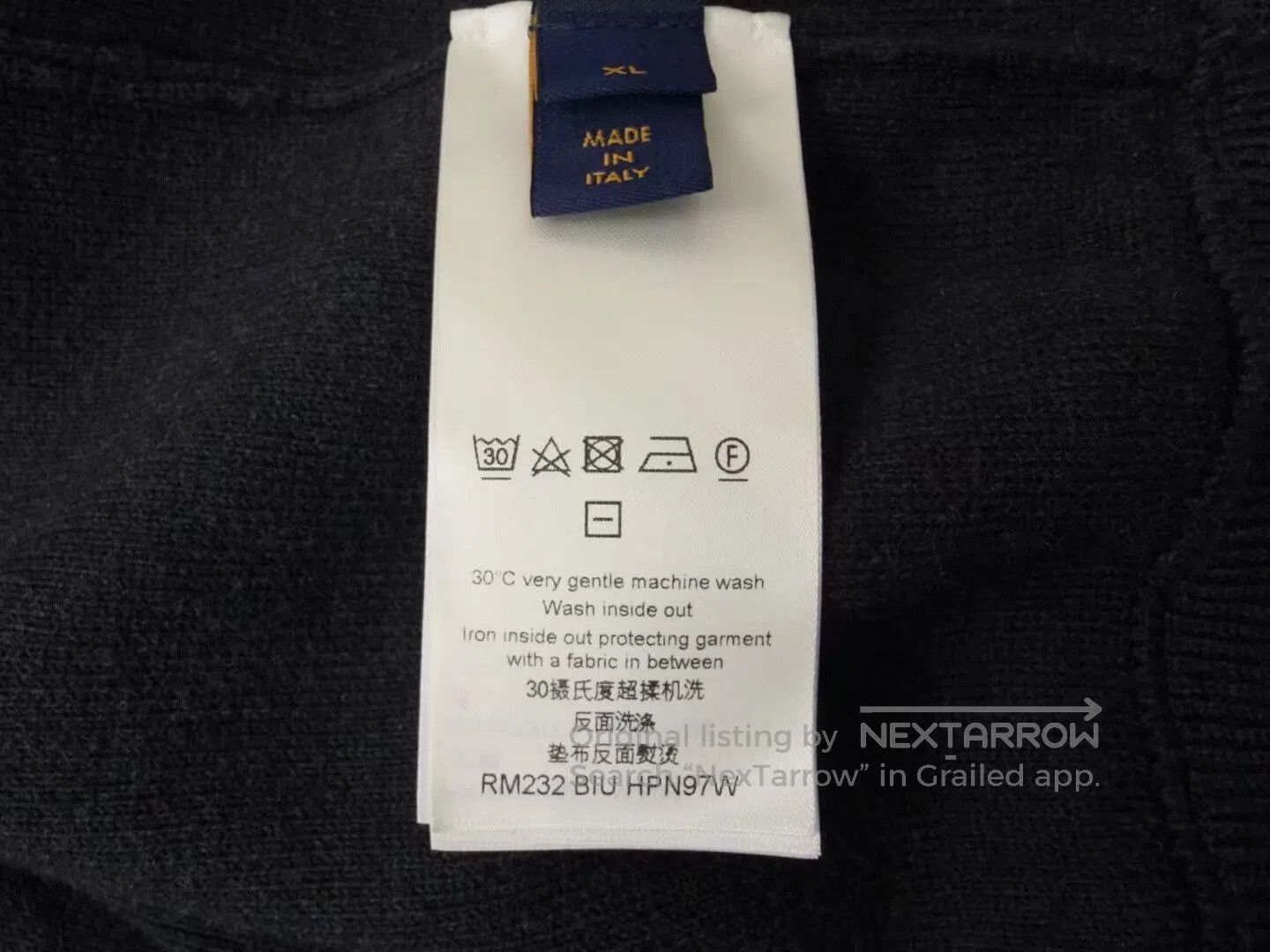 Louis Vuitton louis vuitton wool zip jacket in black. Size US XL / EU 56 / 4 - 7 Thumbnail