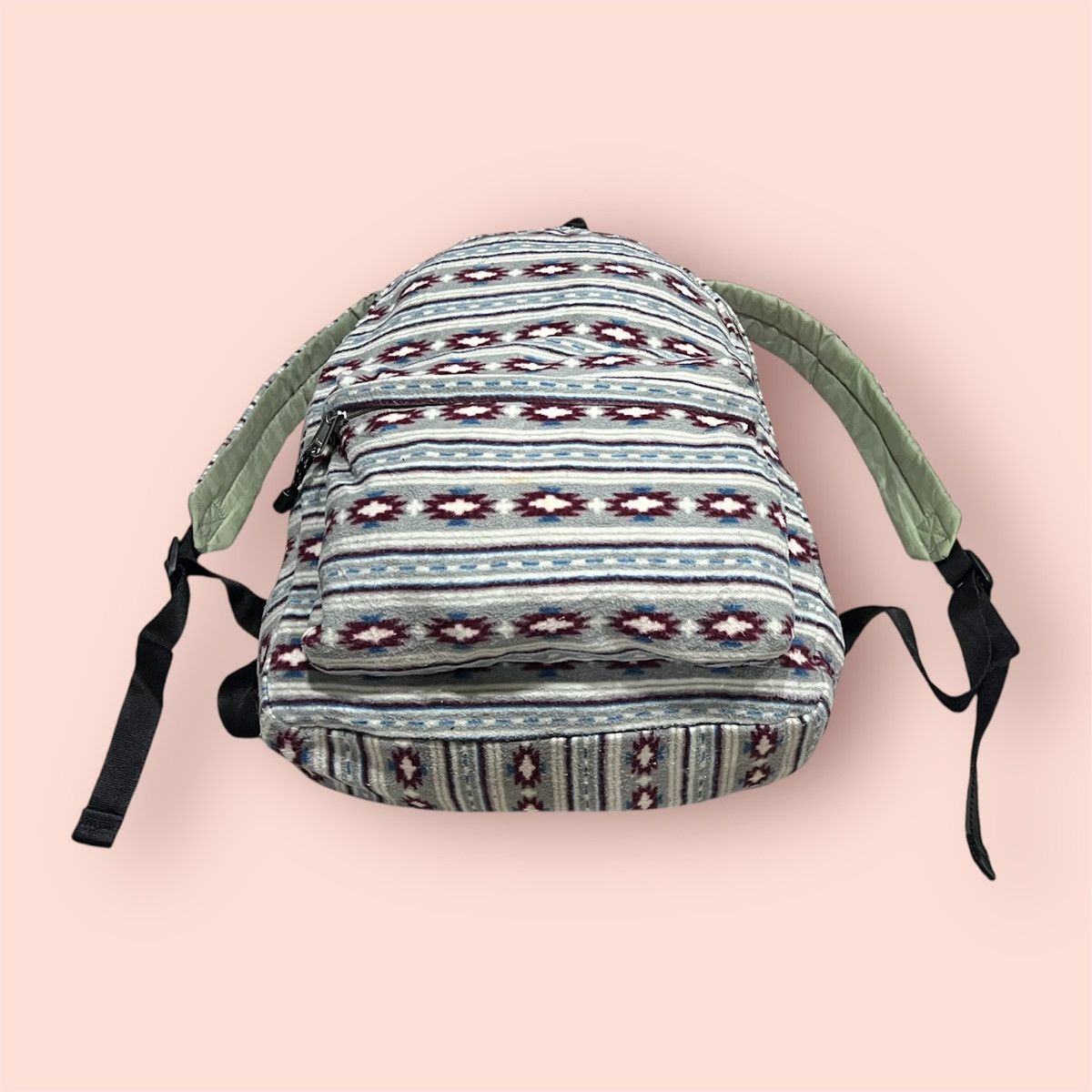 Japanese Brand VINTAGE UNIQLO MICRO FLEECE NORDIC NATIVE BACKPACK/DAYPACK Size ONE SIZE - 14 Thumbnail