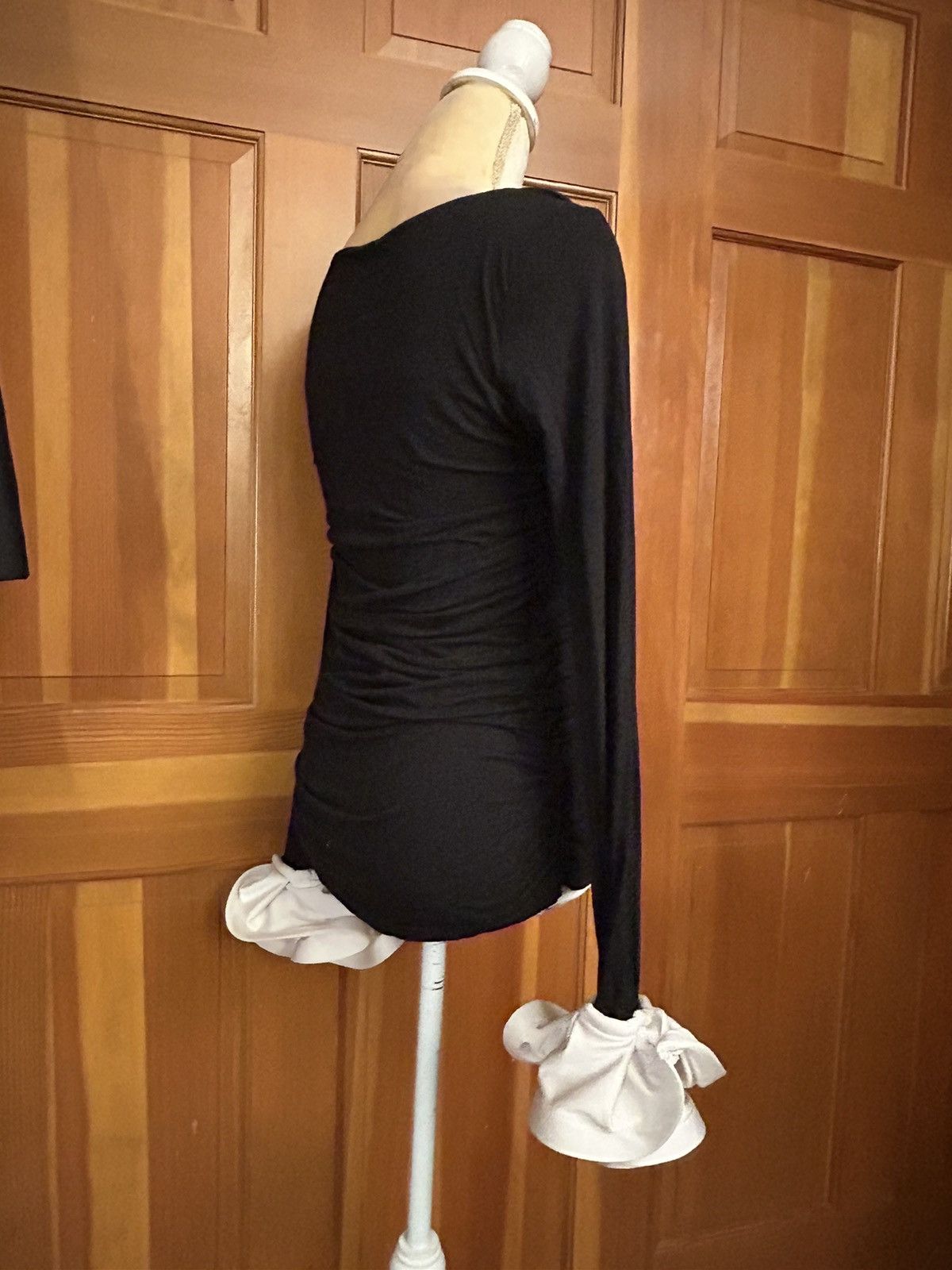 Designer × Vintage Preowned Elevated Two-Tone Bell Cuff -Sleeve Top Size S / US 4 / IT 40 - 21 Thumbnail