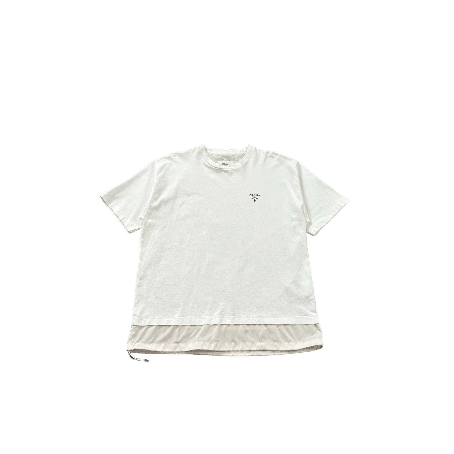 Prada Prada Logo Drawstring T-Shirt XL Size US XL / EU 56 / 4 - 1 Thumbnail
