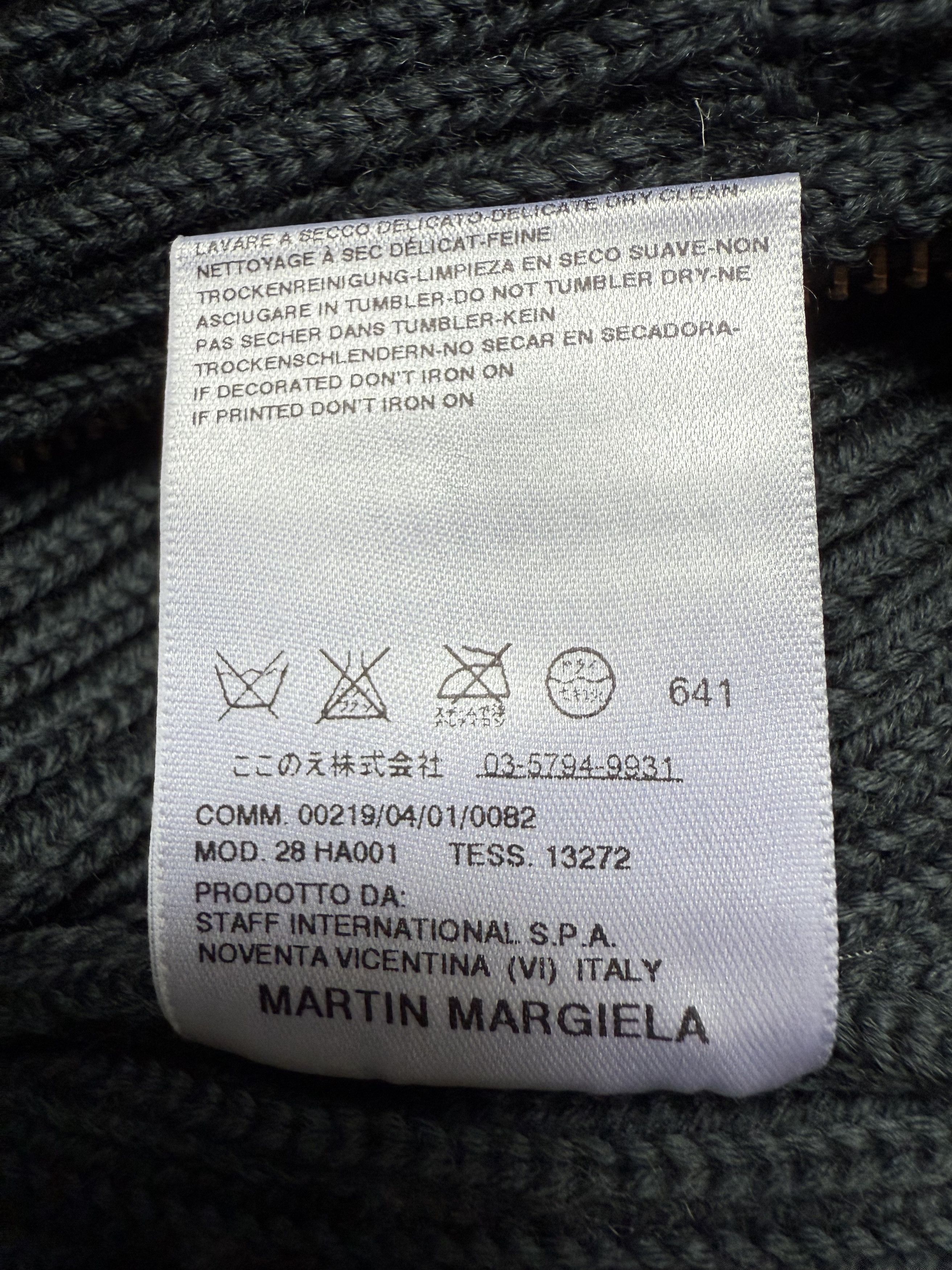 Maison Margiela Maison Margiela Wool zip Cardigan IN SIZE -S Size US S / EU 44-46 / 1 - 7 Thumbnail