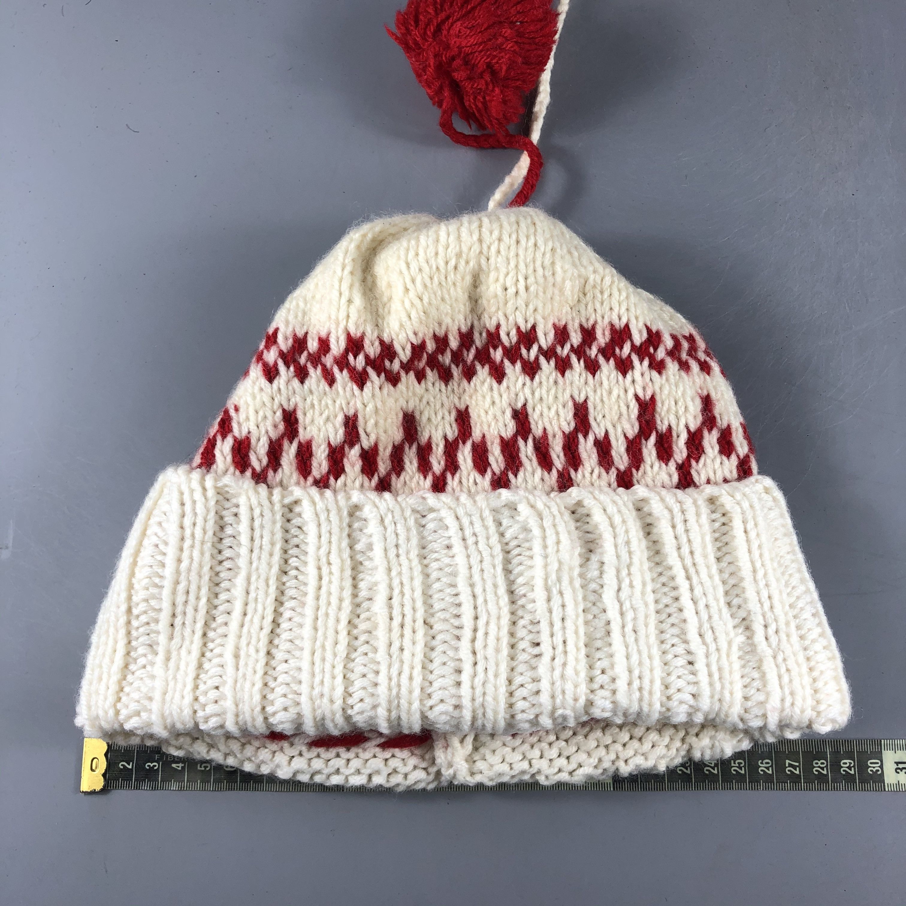 Japanese Brand × Vintage Unknown PomPom Ribbed Beanie Snow Hat Snow Cap -D459 Size ONE SIZE - 3 Thumbnail