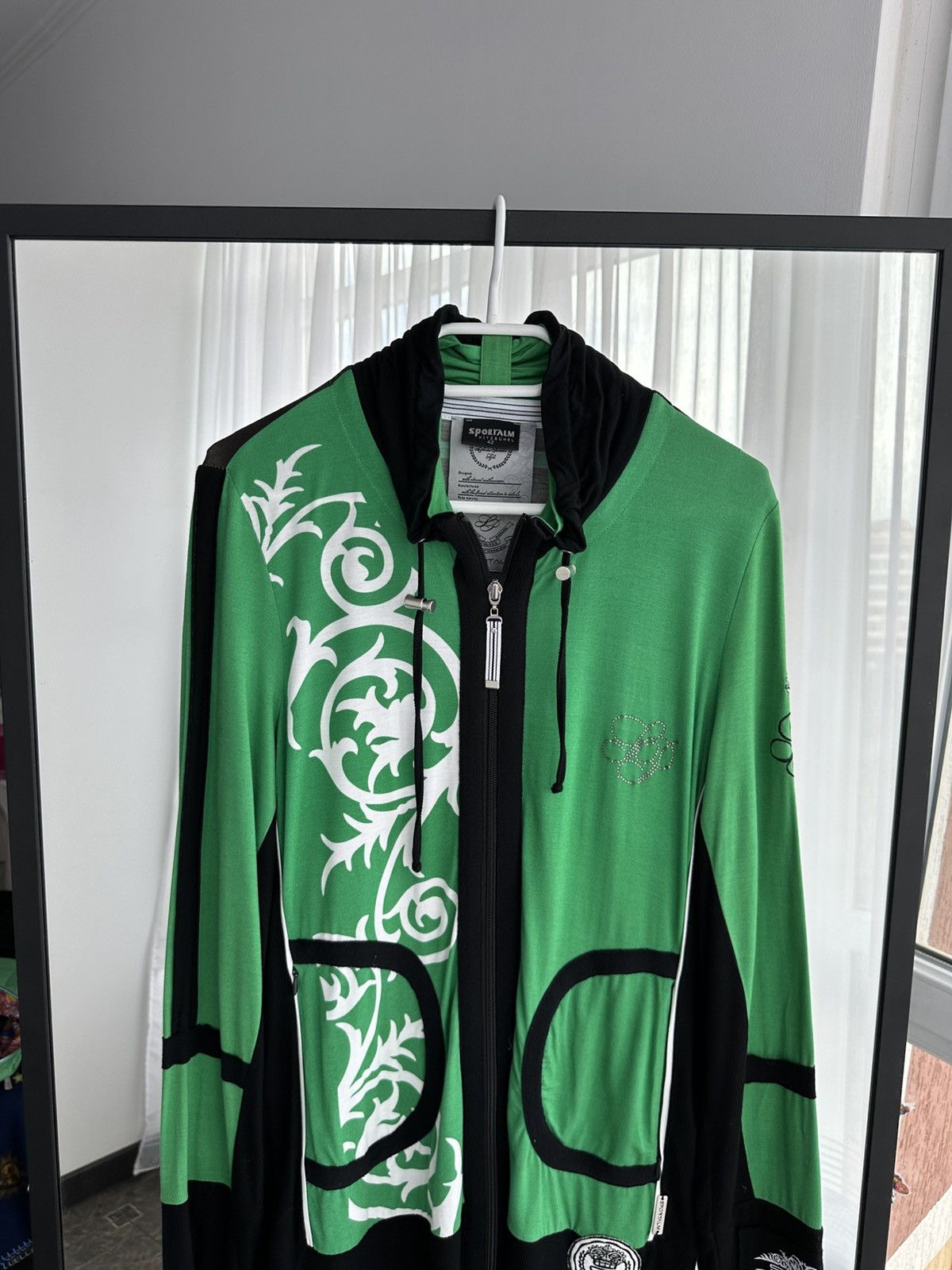 Sportalm Kitzbuhel × Vintage VTG SportalmKitzbuhel Designer Track Jacket with Rhinestones Size S / US 4 / IT 40 - 3 Thumbnail