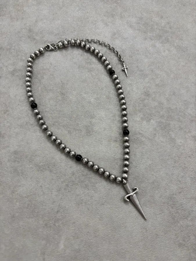 Vintage Cesare Paciotti Dagger Chocker Pendant Necklace Size ONE SIZE - 4 Thumbnail