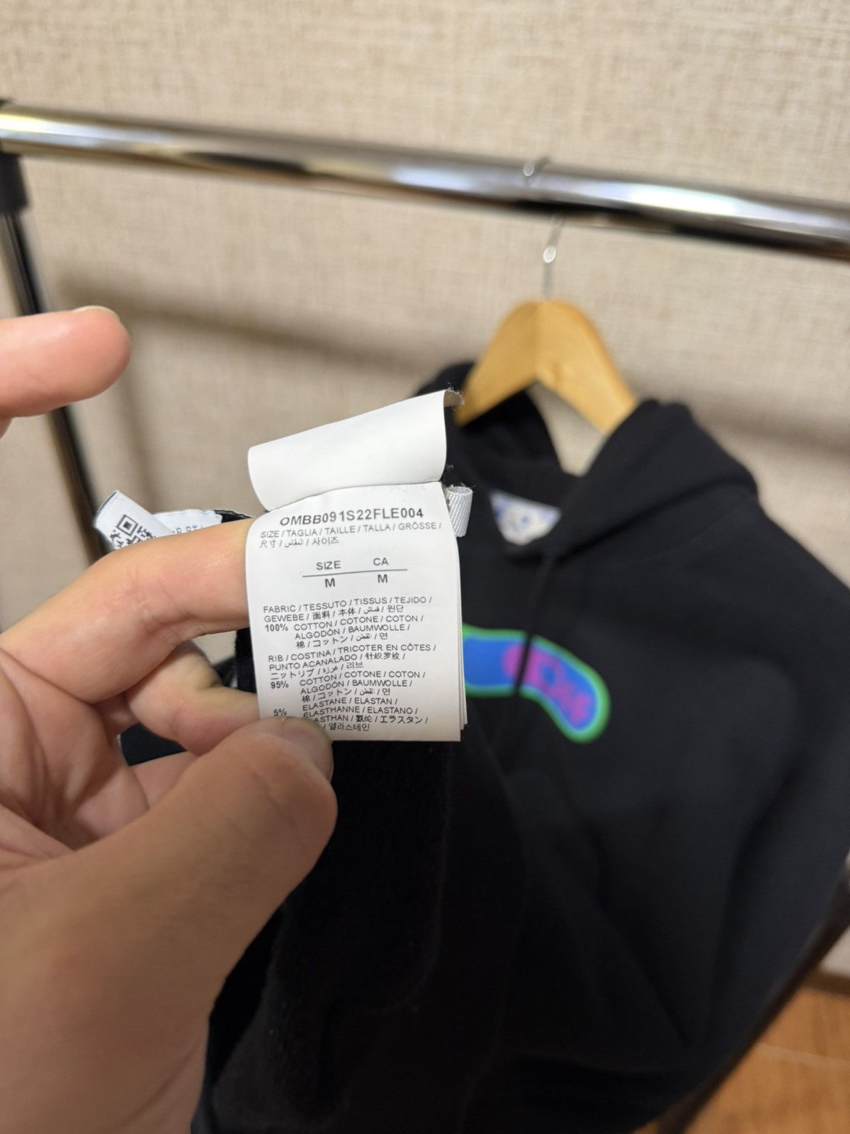 Off-White OFF WHITE HIGH WEED BLACK HOODIE Size US M / EU 48-50 / 2 - 6 Thumbnail