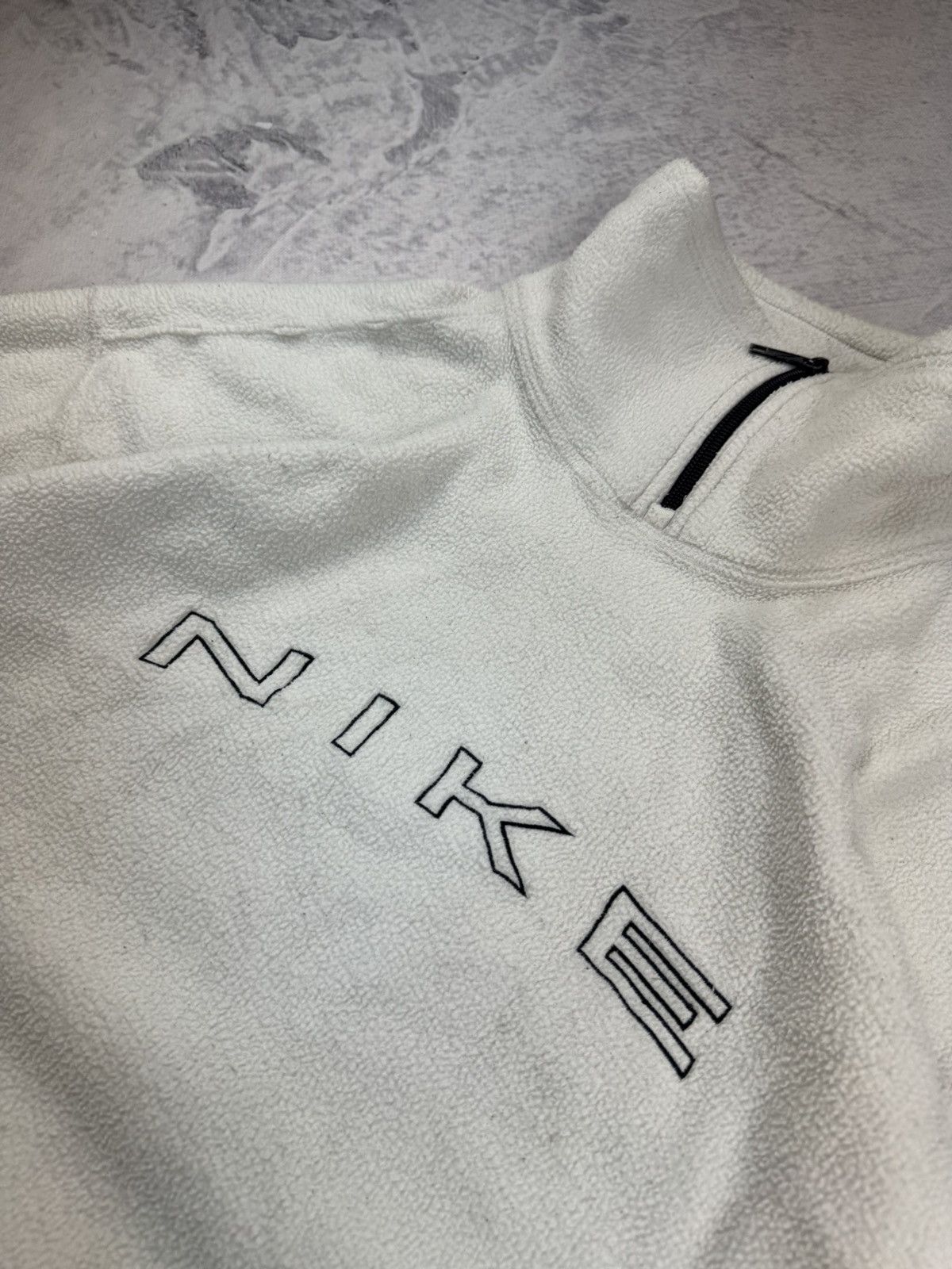 Nike × Vintage NIKE TEDDY FLEECE VINTAGE CENTER OVERSIZE BOXY SWEATSHIRT Size US L / EU 52-54 / 3 - 6 Thumbnail