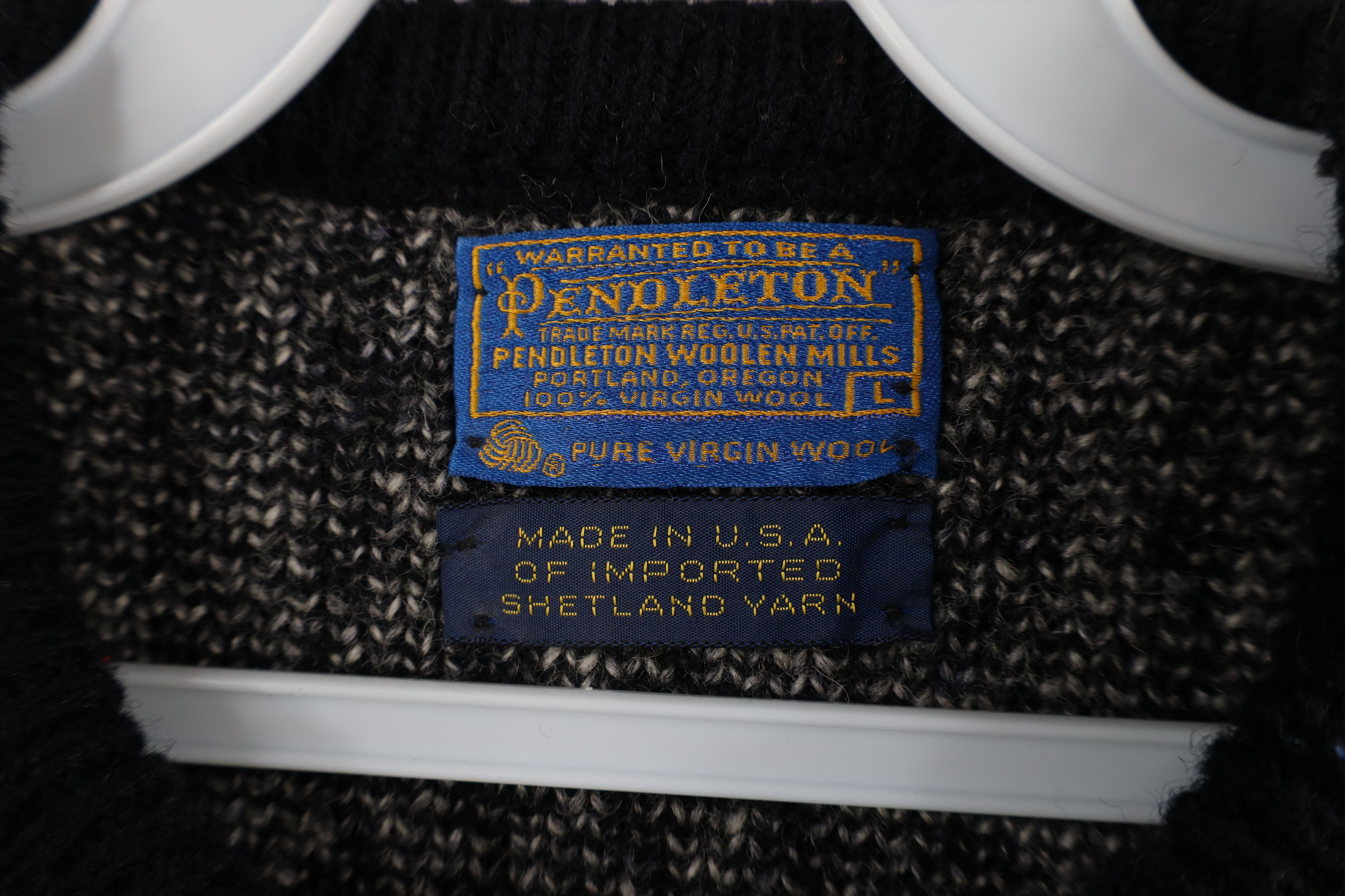 Pendleton × Vintage Vintage 70s Pendleton Heavyweight Wool Knit Sweater USA Size US L / EU 52-54 / 3 - 5 Thumbnail