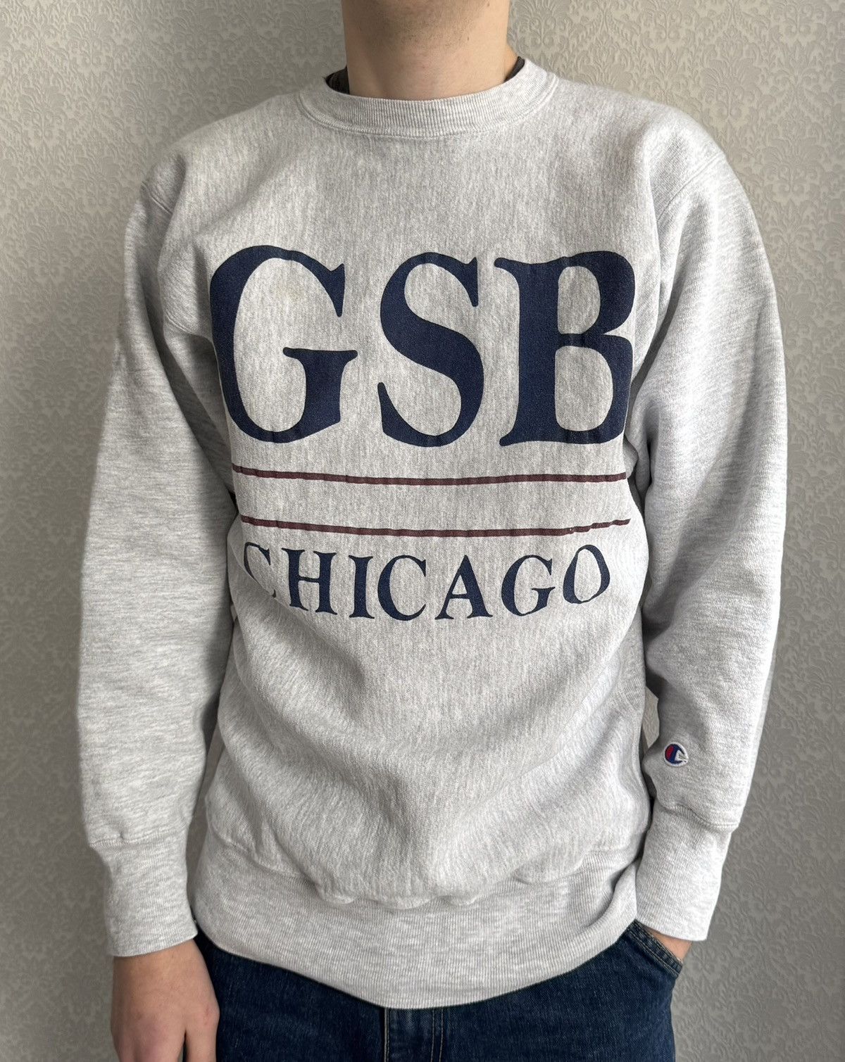Champion Vintage Champion Reverse Weave Sweatshirt GSB Chicago XL 90s Size US XL / EU 56 / 4 - 2 Thumbnail