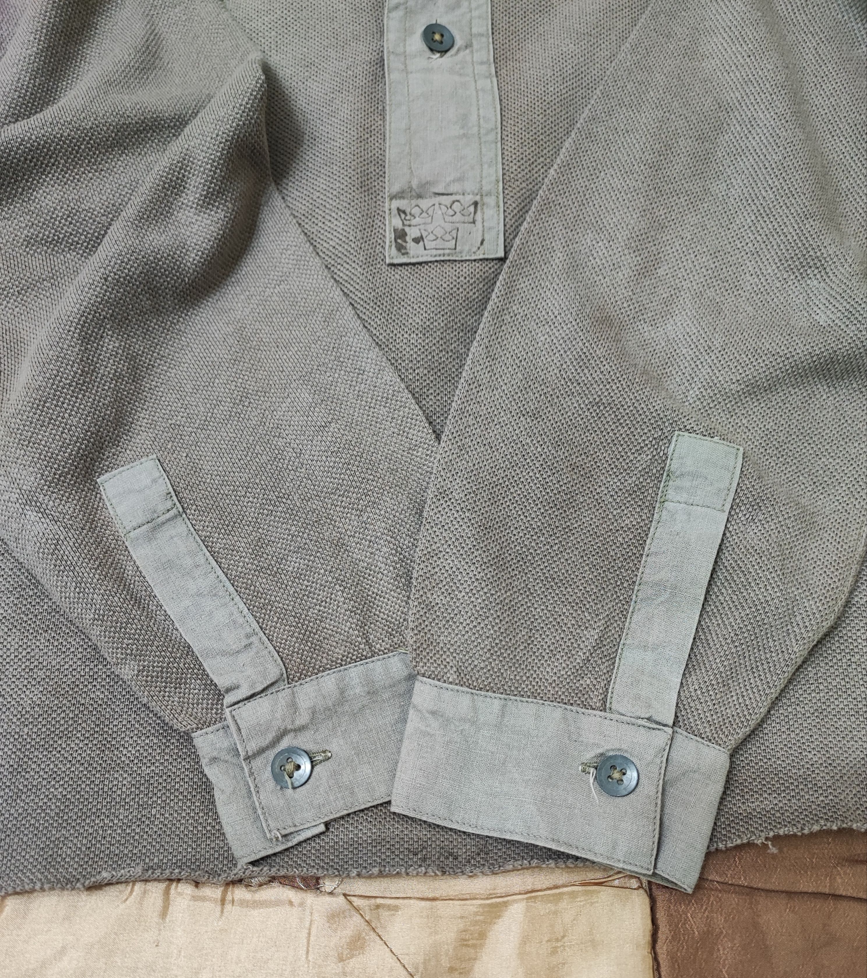 Vintage True Vintage 50's Swedish Military M39 Field Henley Shirt Size US M / EU 48-50 / 2 - 8 Thumbnail