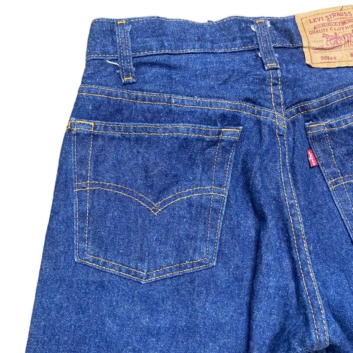 Levi's Vintage 80s Levis 501xx Dark Blue Jeans Size US 26 / EU 42 - 13 Thumbnail