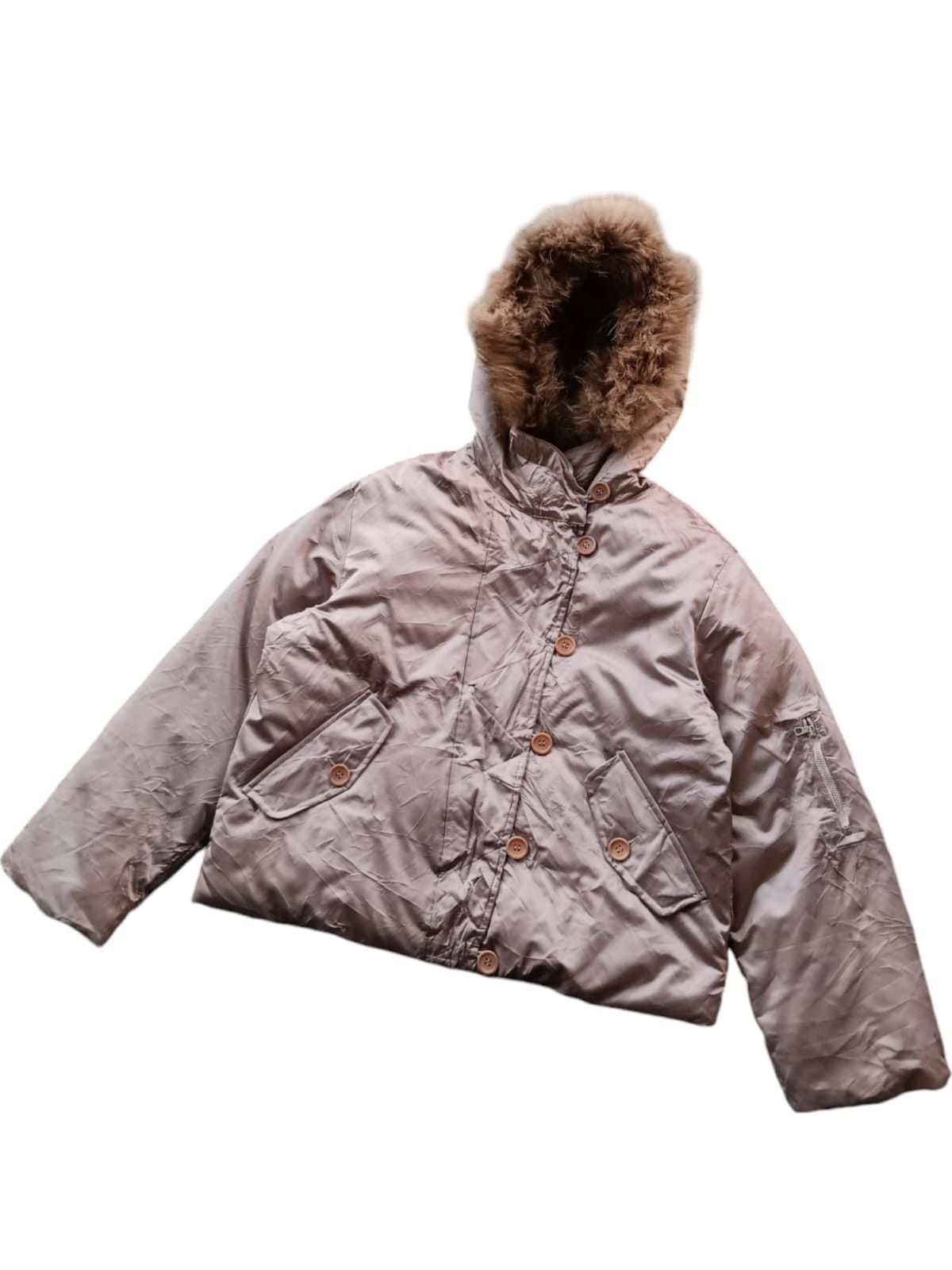 Designer × Japanese Brand 🤗NEED GONE🤗Penny black boxy puffer fur hoodie jacket Size US M / EU 48-50 / 2 - 5 Thumbnail