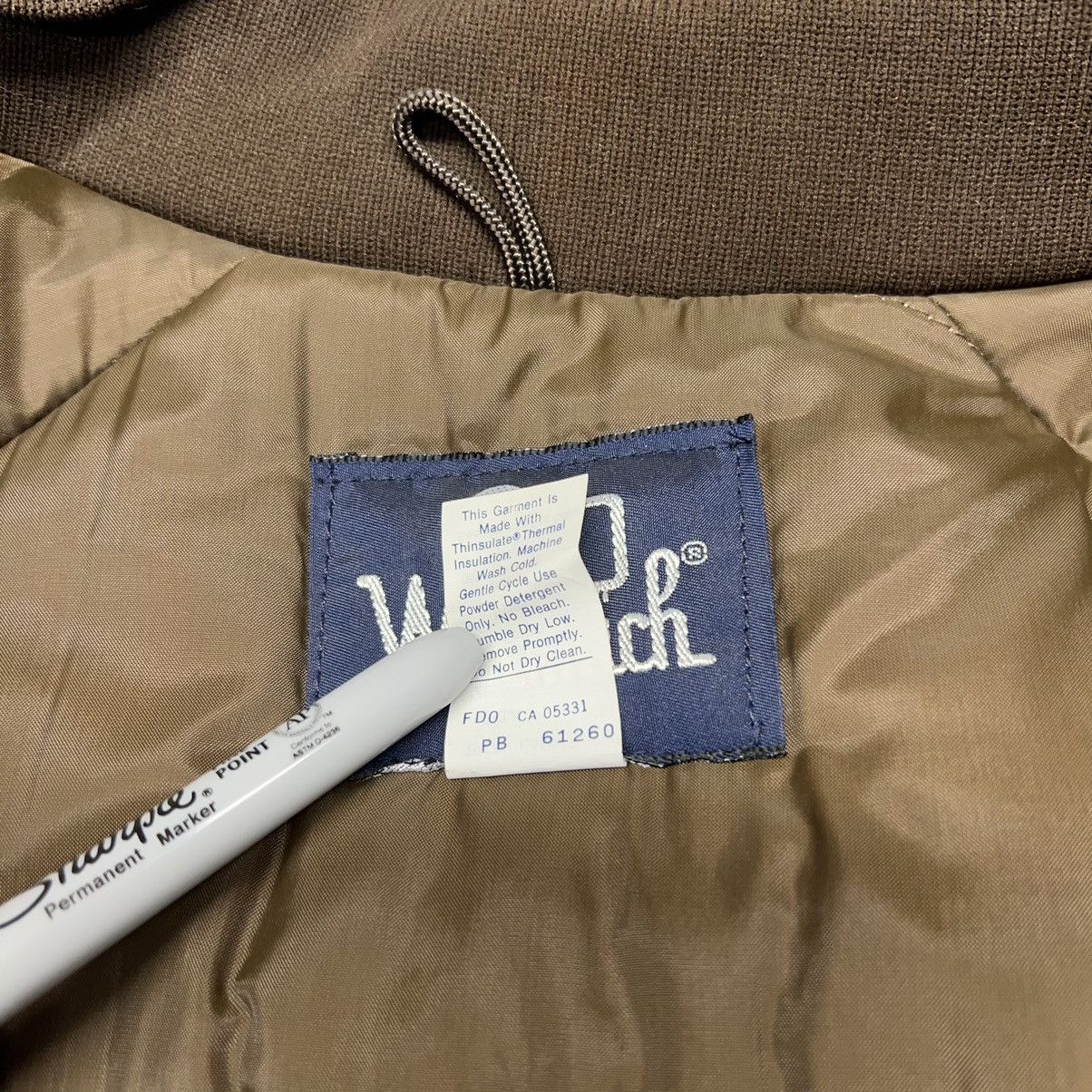 Vintage × Woolrich Woolen Mills VTG Woolrich Jacket Coat Duck Camo Lined Padded Green 90s Size US XL / EU 56 / 4 - 6 Thumbnail
