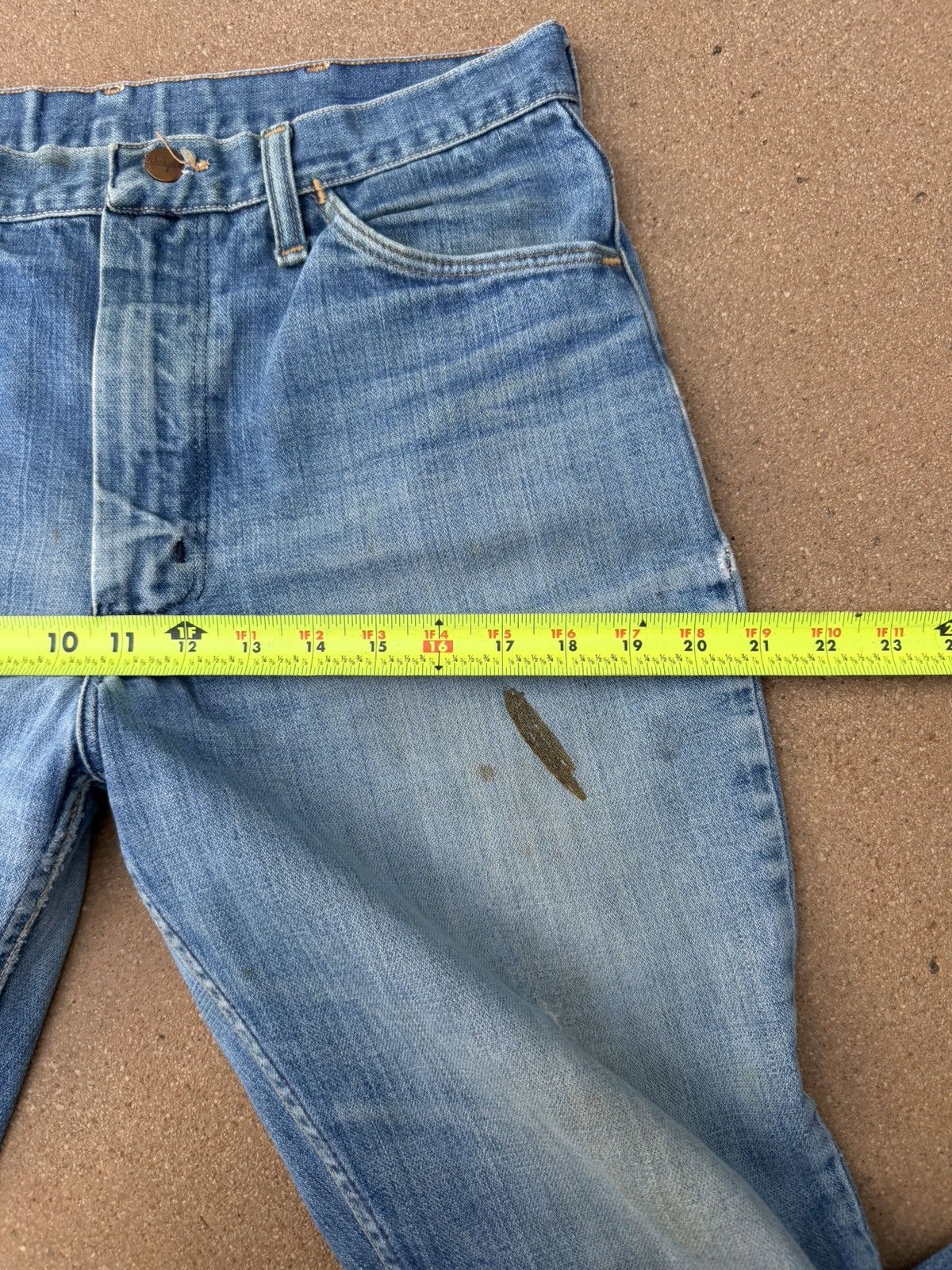 Wrangler Vintage 70’s Wrangler Flare Bootcut Distressed Jeans 32x30 Size US 32 / EU 48 - 12 Thumbnail