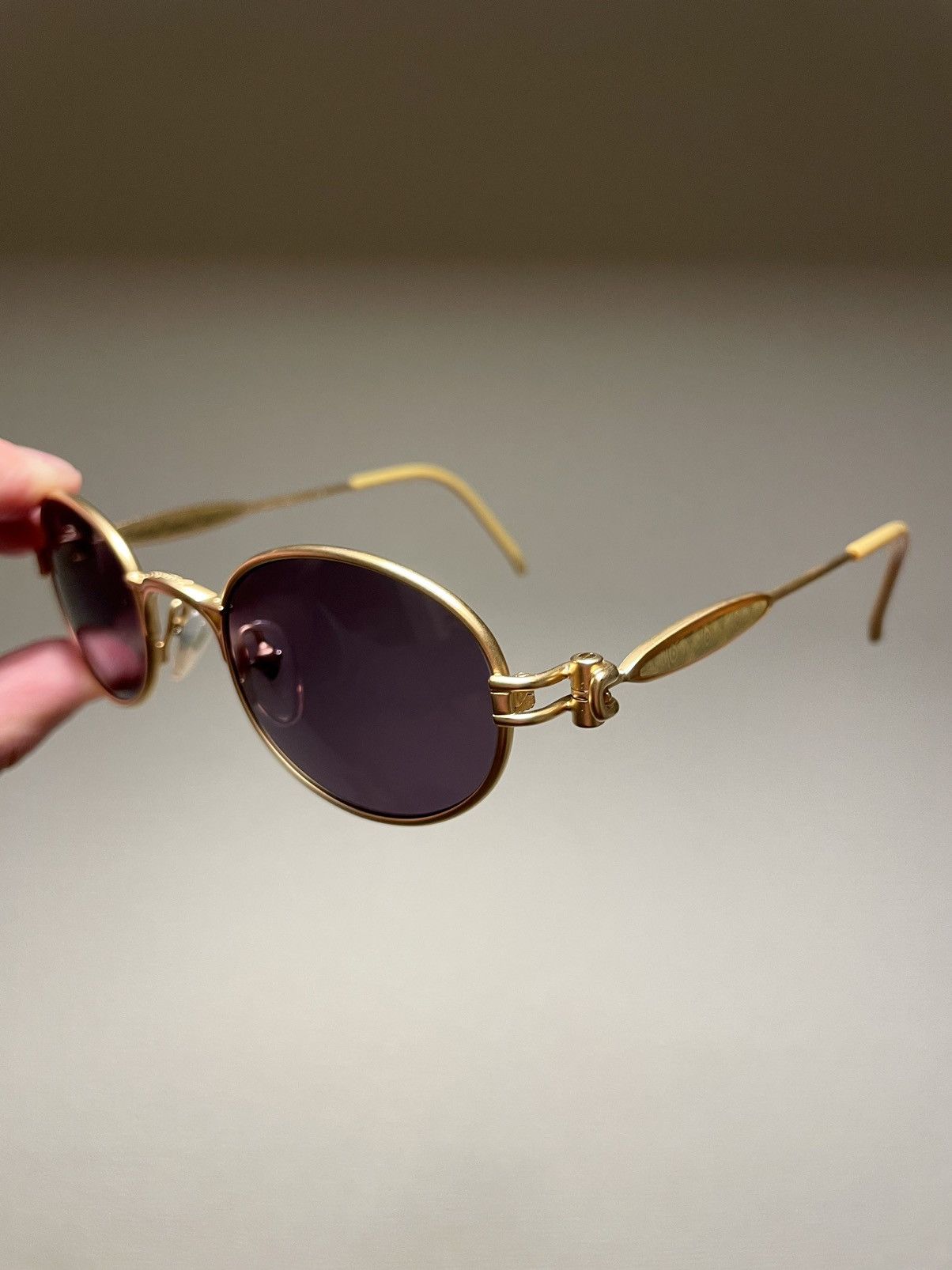 Jean Paul Gaultier Jean Paul Gaultier OVAL SUNGLASSES STEAM PUNK VINTAGE Size ONE SIZE - 1 Thumbnail