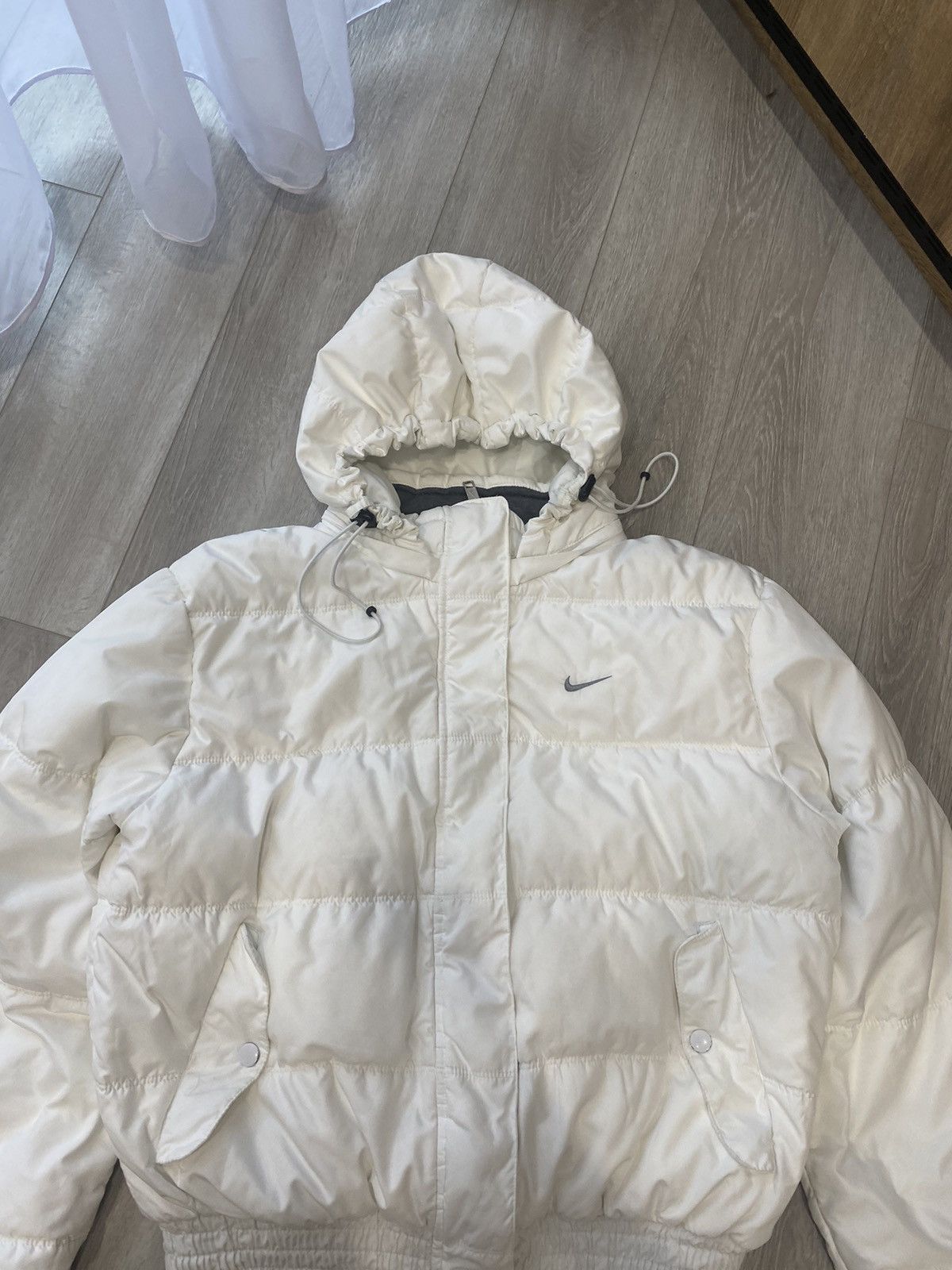 Nike × Vintage Y2K Nike Puffer Jacket Bomber Streetwear Size L / US 10 / IT 46 - 3 Thumbnail