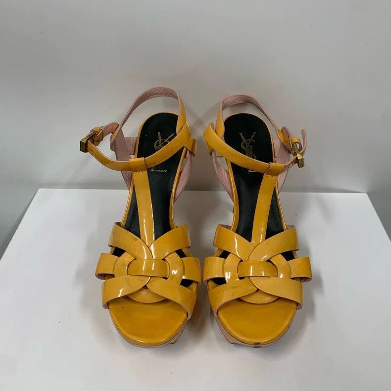 Yves Saint Laurent Yves Saint Laurent Yellow High Heels Size 37-2506 Size US 7 / IT 37 - 2 Thumbnail