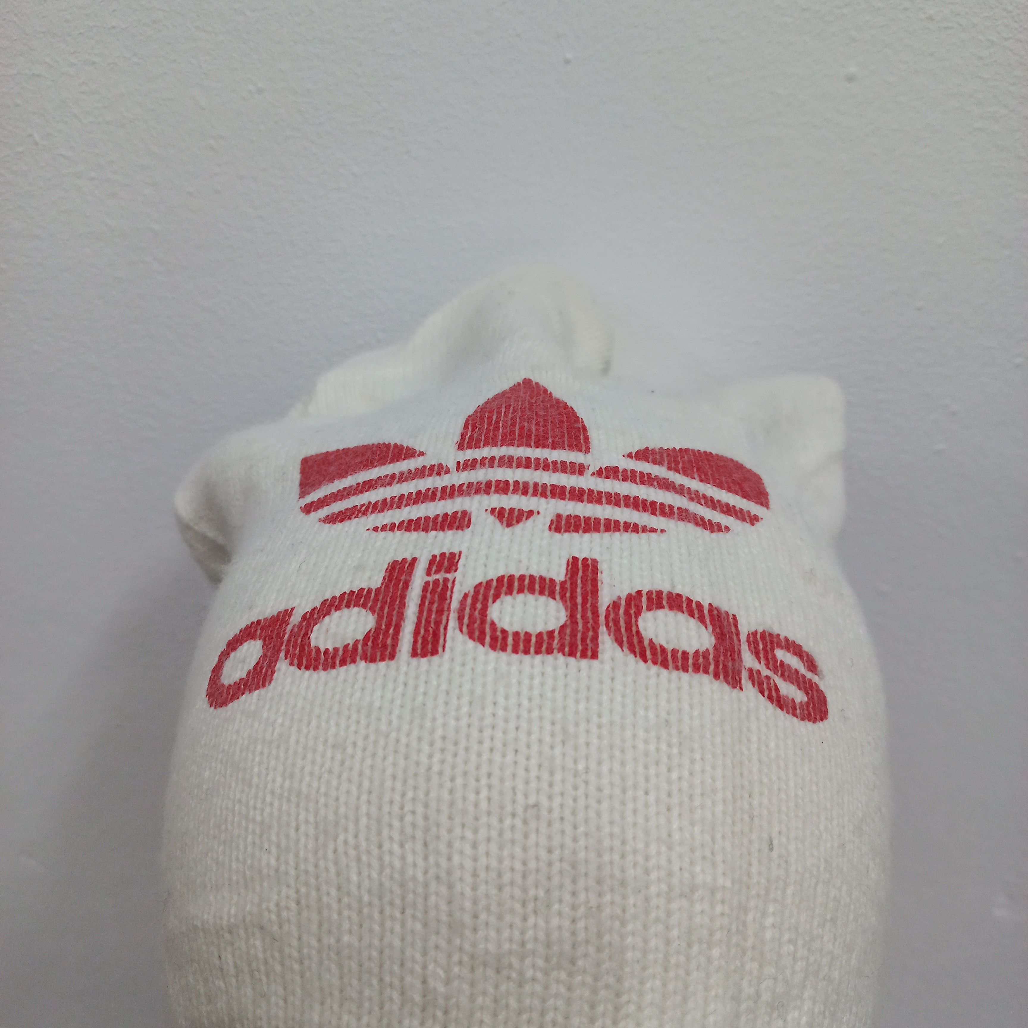 Adidas 💥 Vintage adidas iconic big logo trefoil pull on beanie hat Size ONE SIZE - 4 Thumbnail