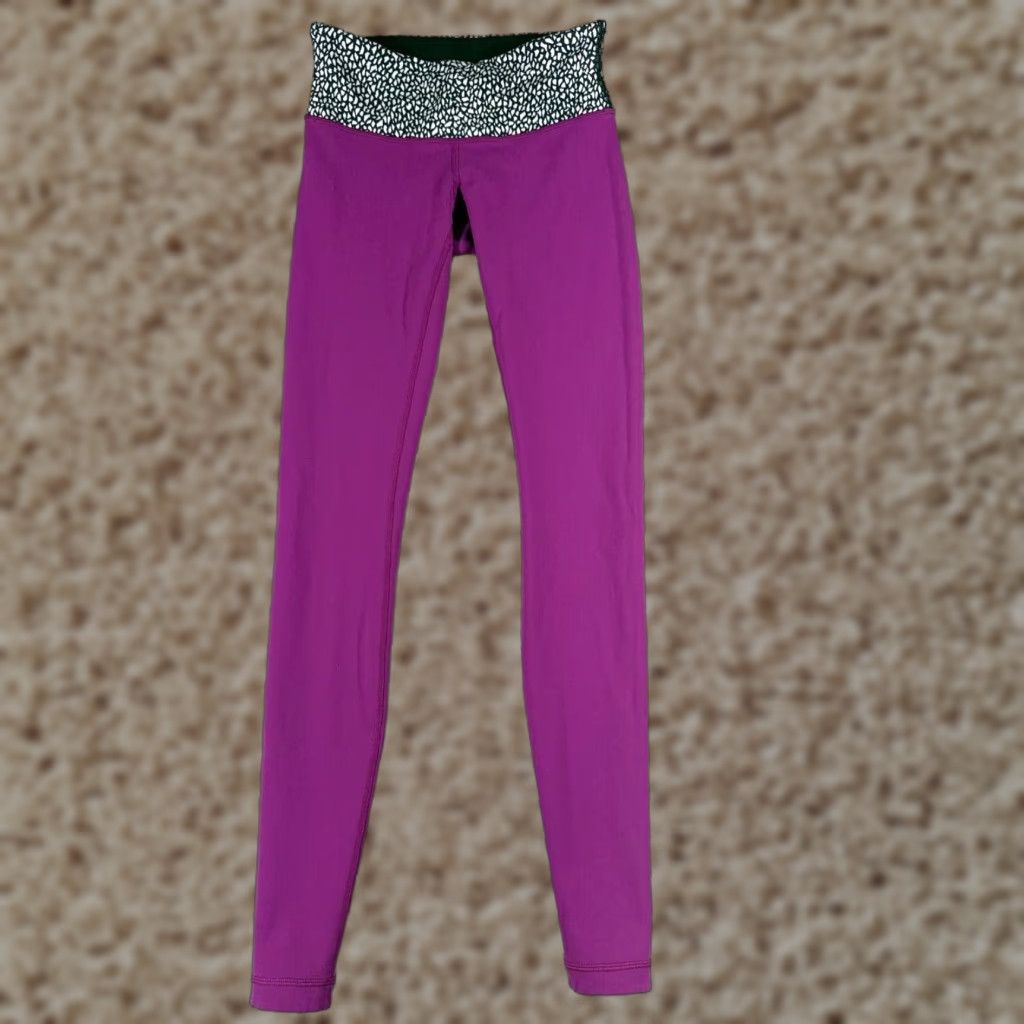 Lululemon Lululemon Pants Womens 4 Purple Wunder Under Pant III Luon Fabric Yoga Gym W5K49 Size 27" / US 4 / IT 40 - 1 Thumbnail