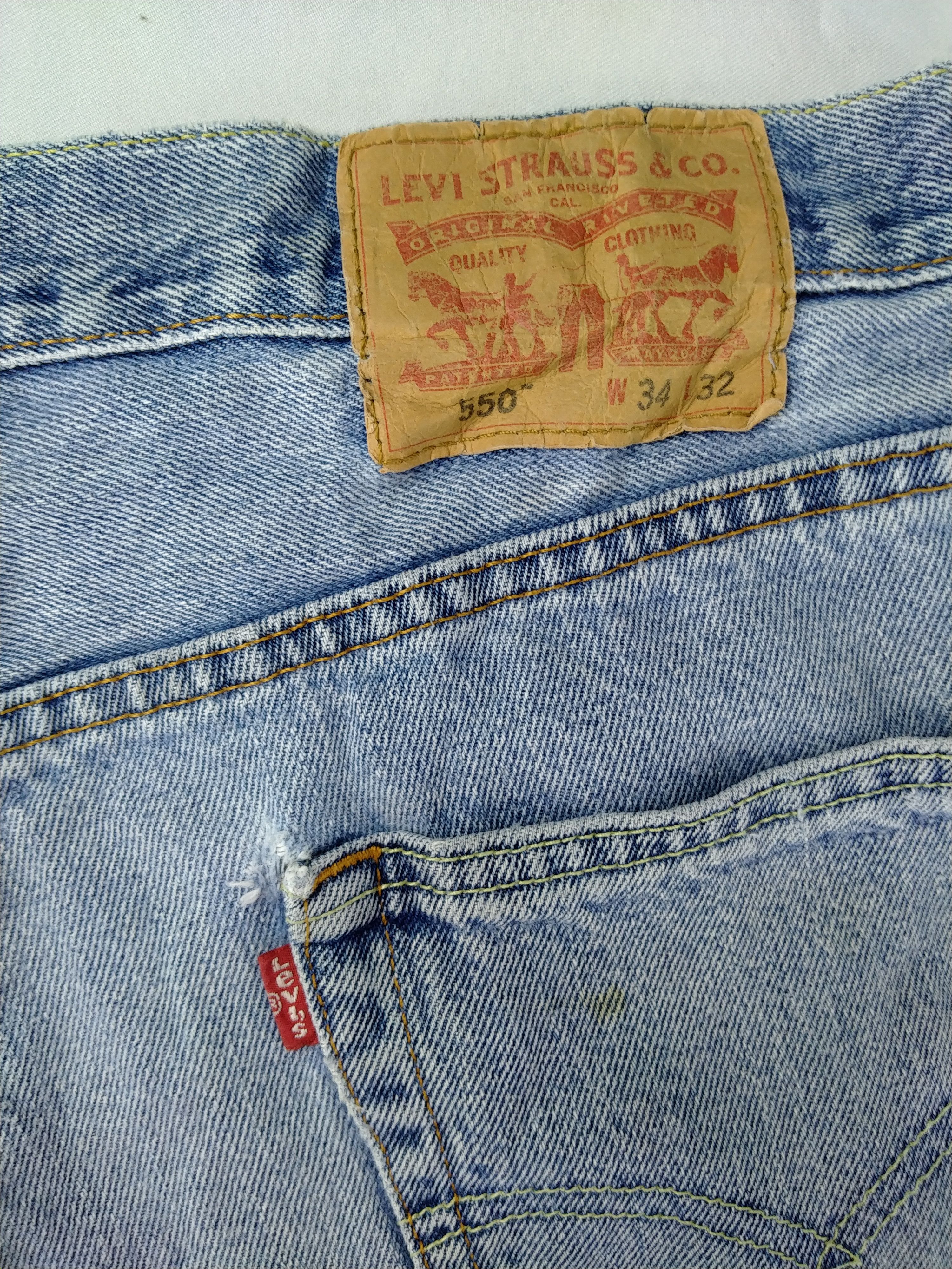 Levi's Light Wash Vintage Levi's 550 Denim 34 x 30.5 -JN538 Size US 34 / EU 50 - 13 Thumbnail