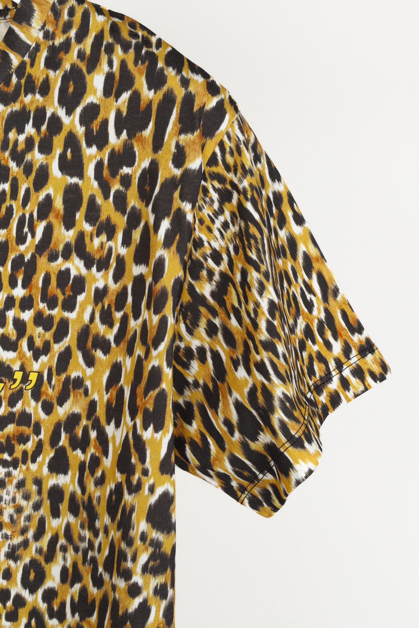 Paco Rabanne Paco Rabanne AW/22 Leopard-Print Cotton "Meooow" T-Shirt Size L / US 10 / IT 46 - 5 Thumbnail