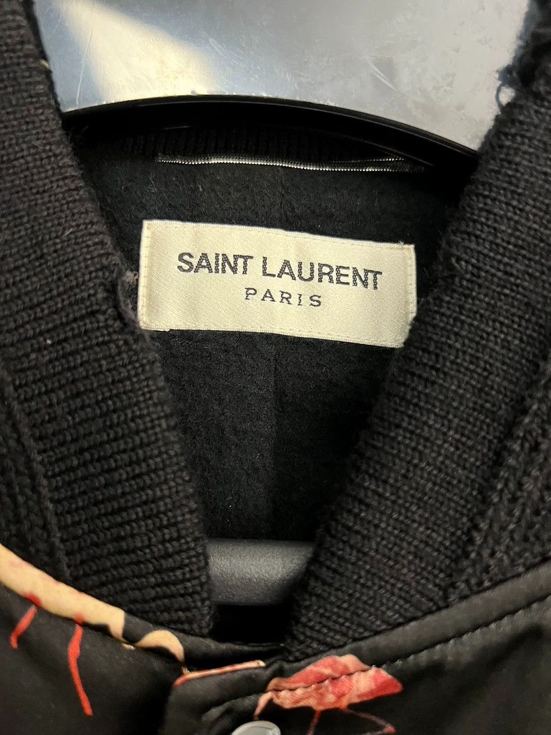 Saint Laurent Paris Saint Laurent Paris Flamingo Full Print Silk Jacket Size US S / EU 44-46 / 1 - 3 Thumbnail
