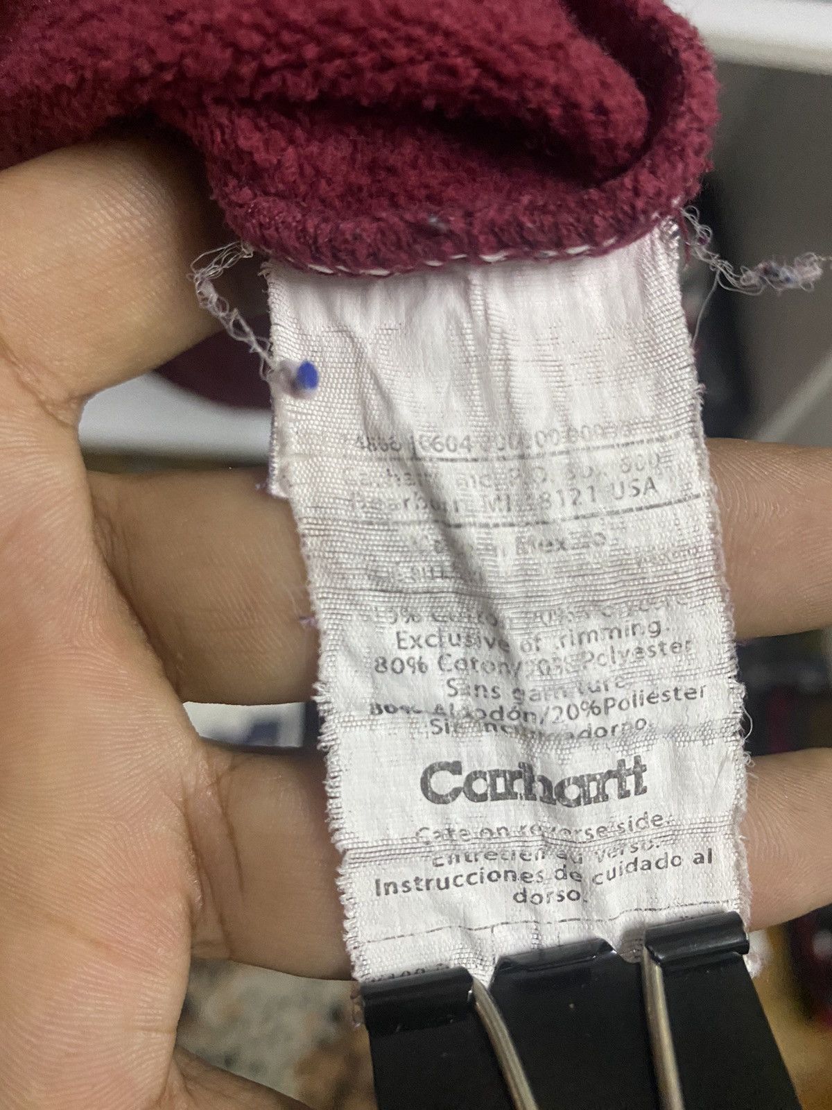 Carhartt × Vintage Vintage Distrest Carhat Half Zipper Size US XL / EU 56 / 4 - 8 Thumbnail