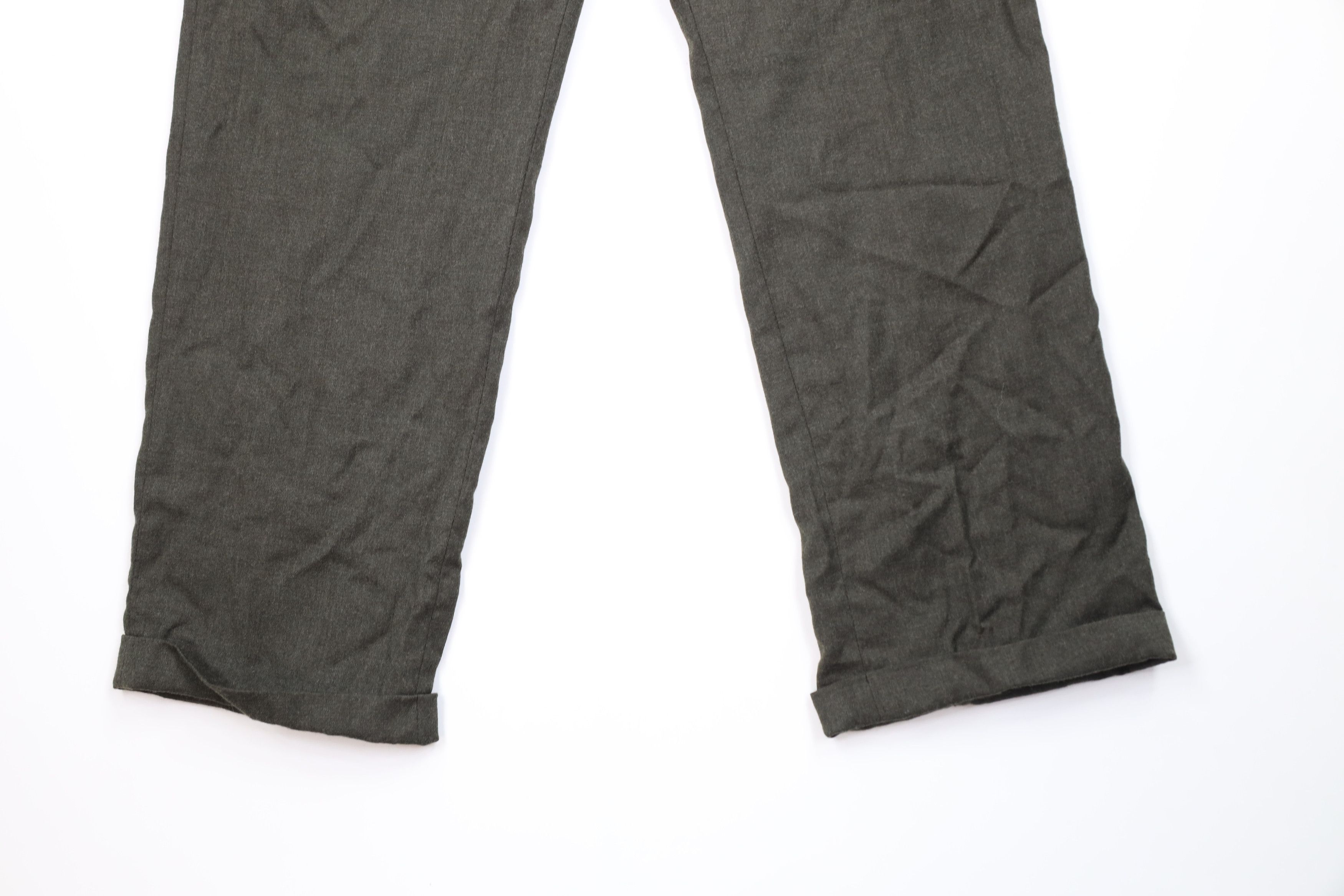 Ralph Lauren Vintage 90s Chaps Ralph Lauren Wide Leg Chino Pants Green Size US 34 / EU 50 - 4 Thumbnail