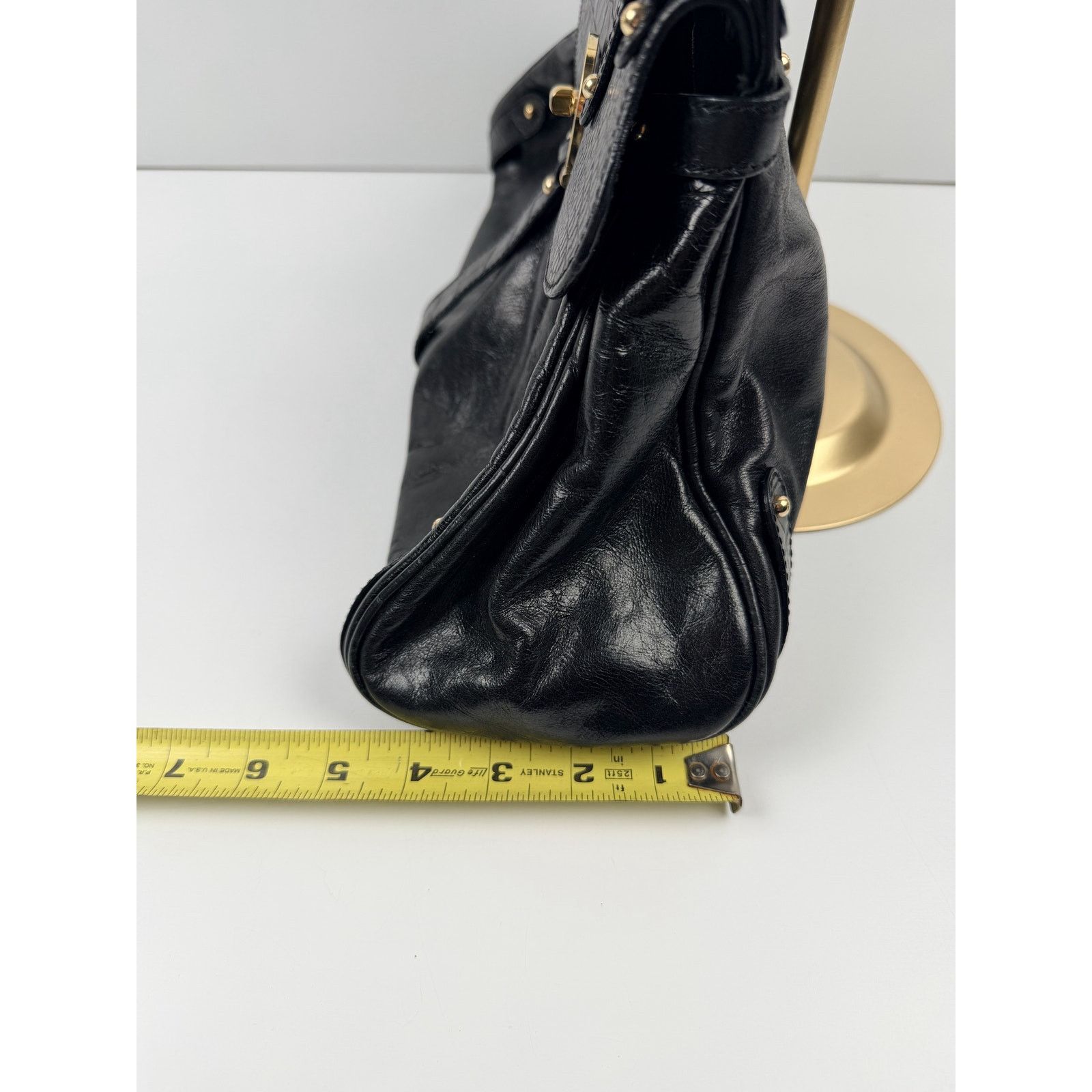 Fendi Fendi Crocodile-Trimmed Magic Bag Black Size ONE SIZE - 12 Thumbnail