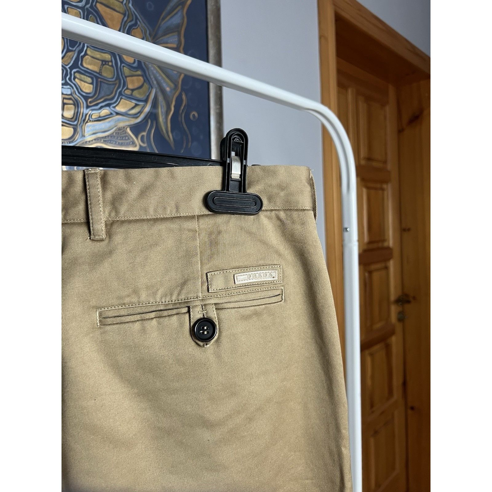 Prada Prada Milano Beige Tab Straight Chino Pants Size 54 Size US 38 / EU 54 - 9 Thumbnail