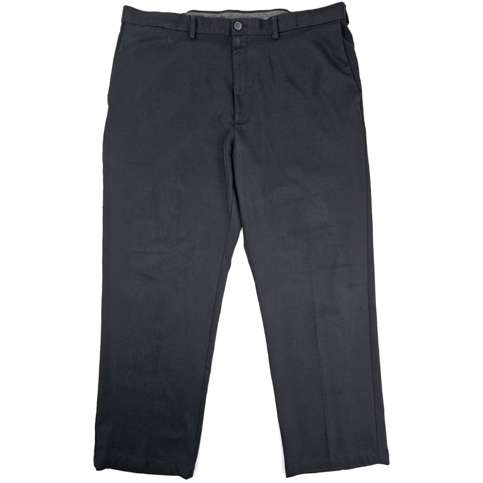 Haggar Haggar Black 40x30 Haggar Cool 18 Pro Classic Pants Men’s 40x30 Black Performance Golf Dress Slacks Stretch Comfort Fit Size US 40 / EU 56 - 2 Thumbnail