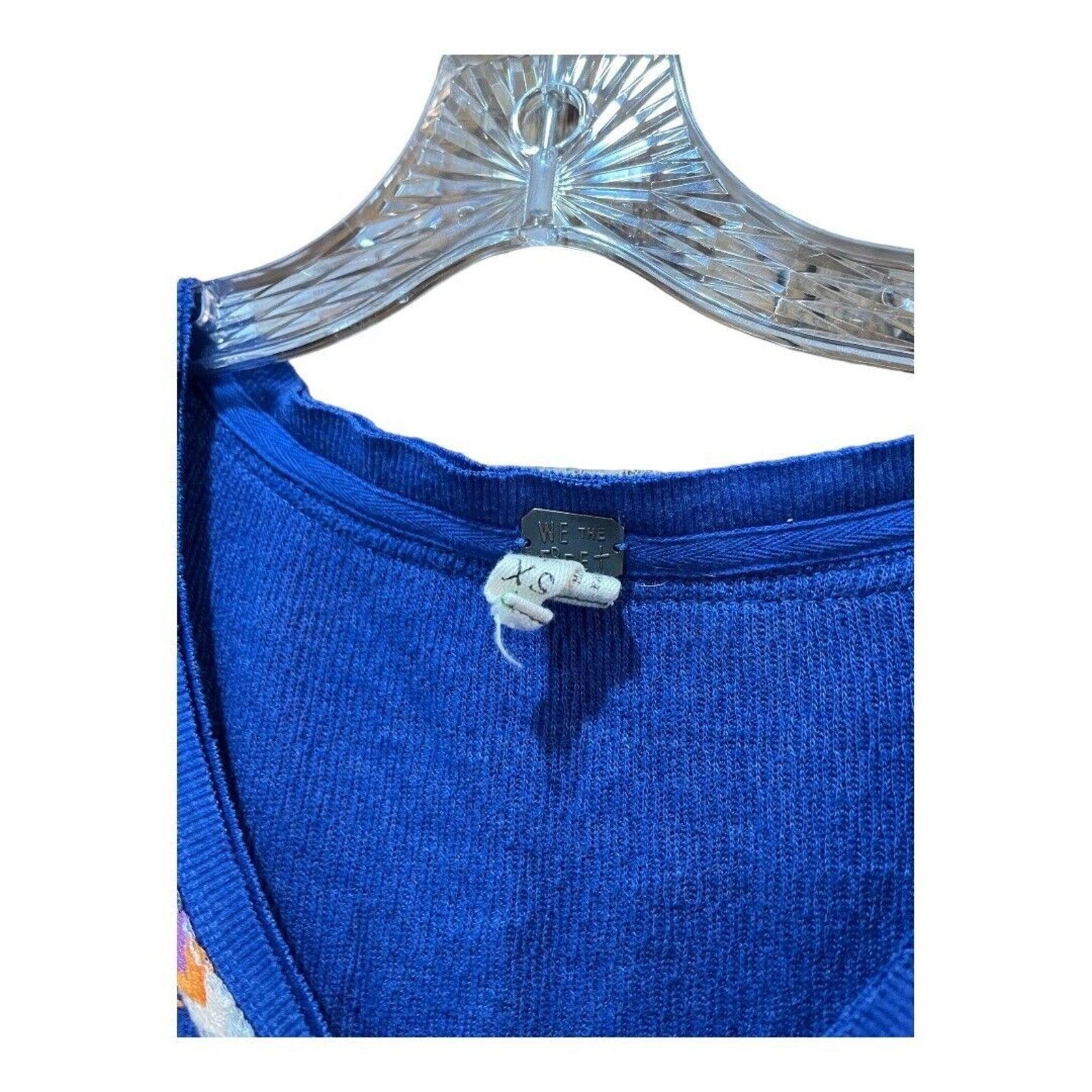 The Weeknd Free People We The Free Blue Rainbow Henley Thermal Size XS / US 0-2 / IT 36-38 - 4 Thumbnail
